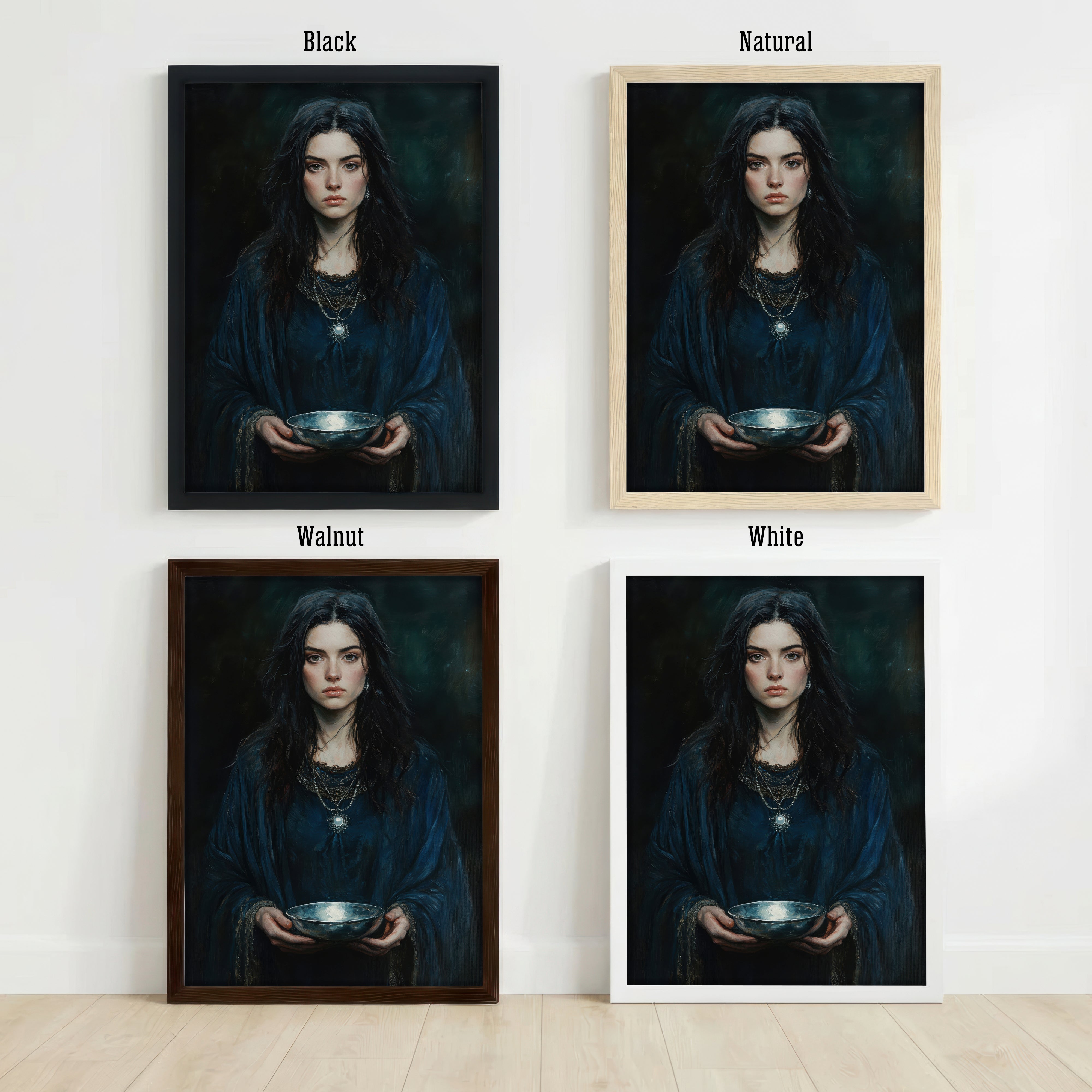 Gothic Woman Portrait Art Print