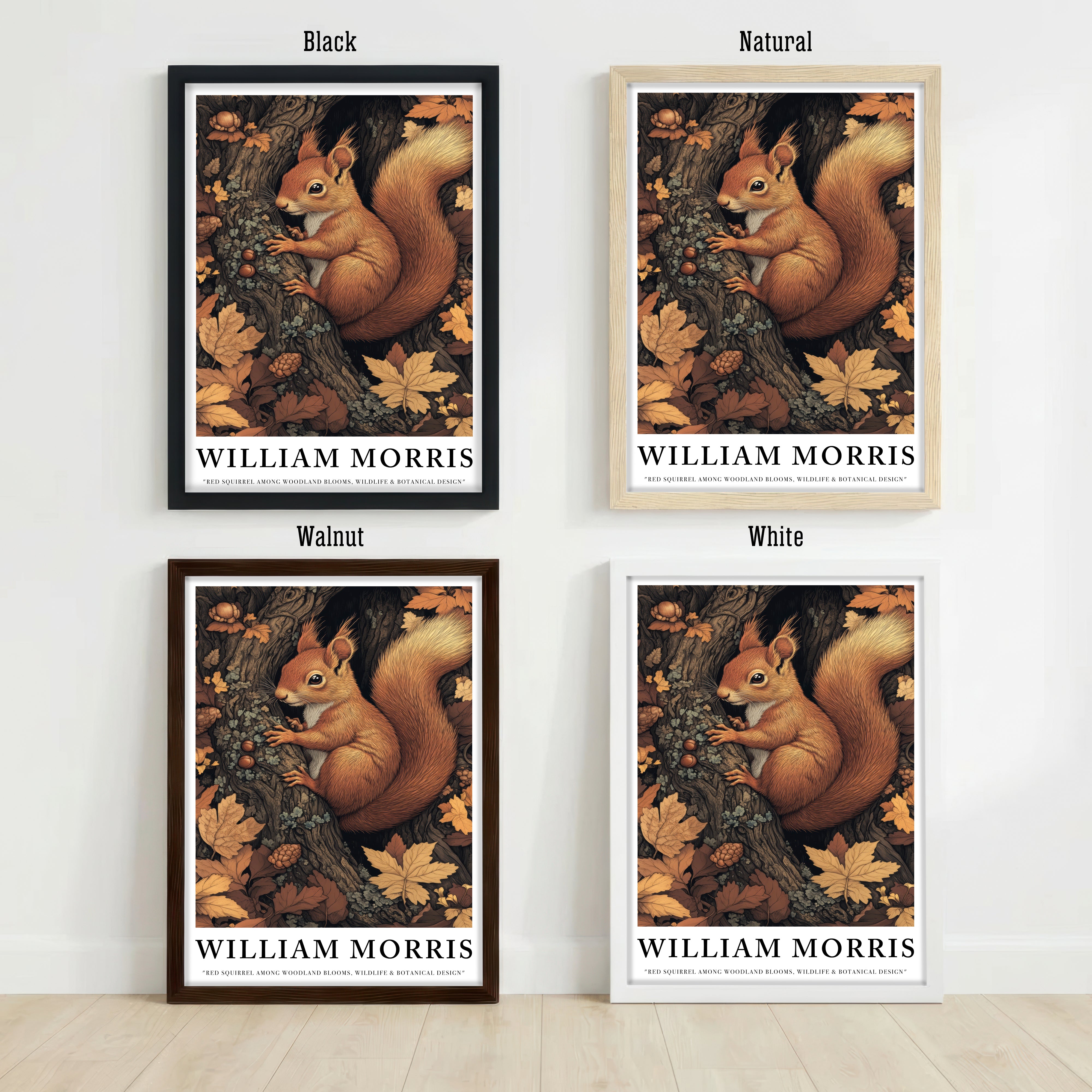 Red Squirrel Woodland Art Print