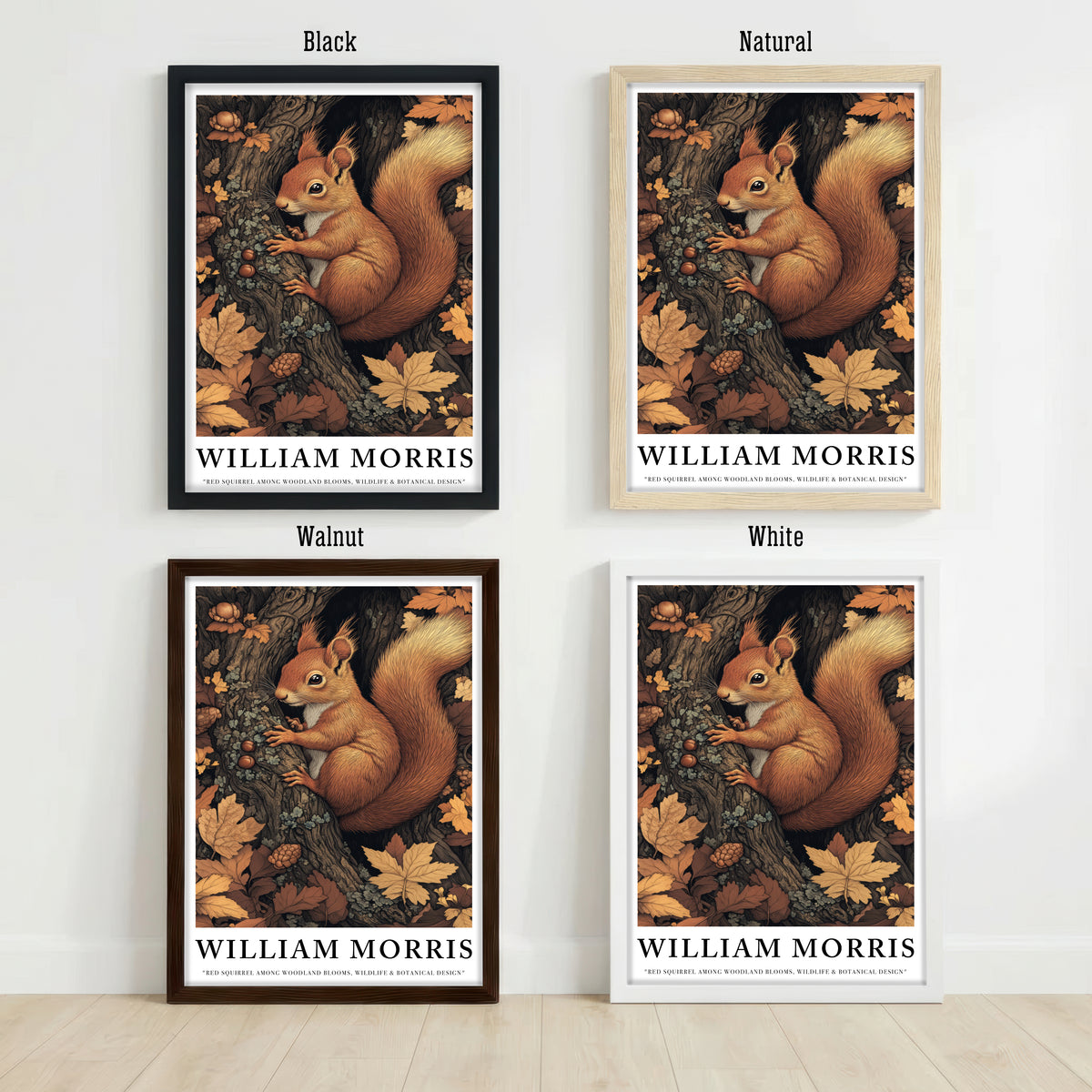 Red Squirrel Woodland Art Print