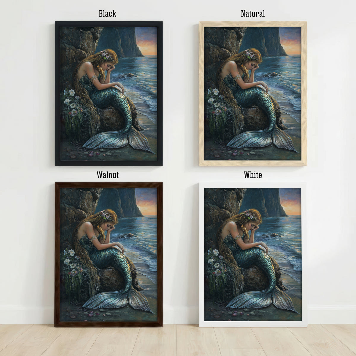 Mermaid by the Sea Art Print