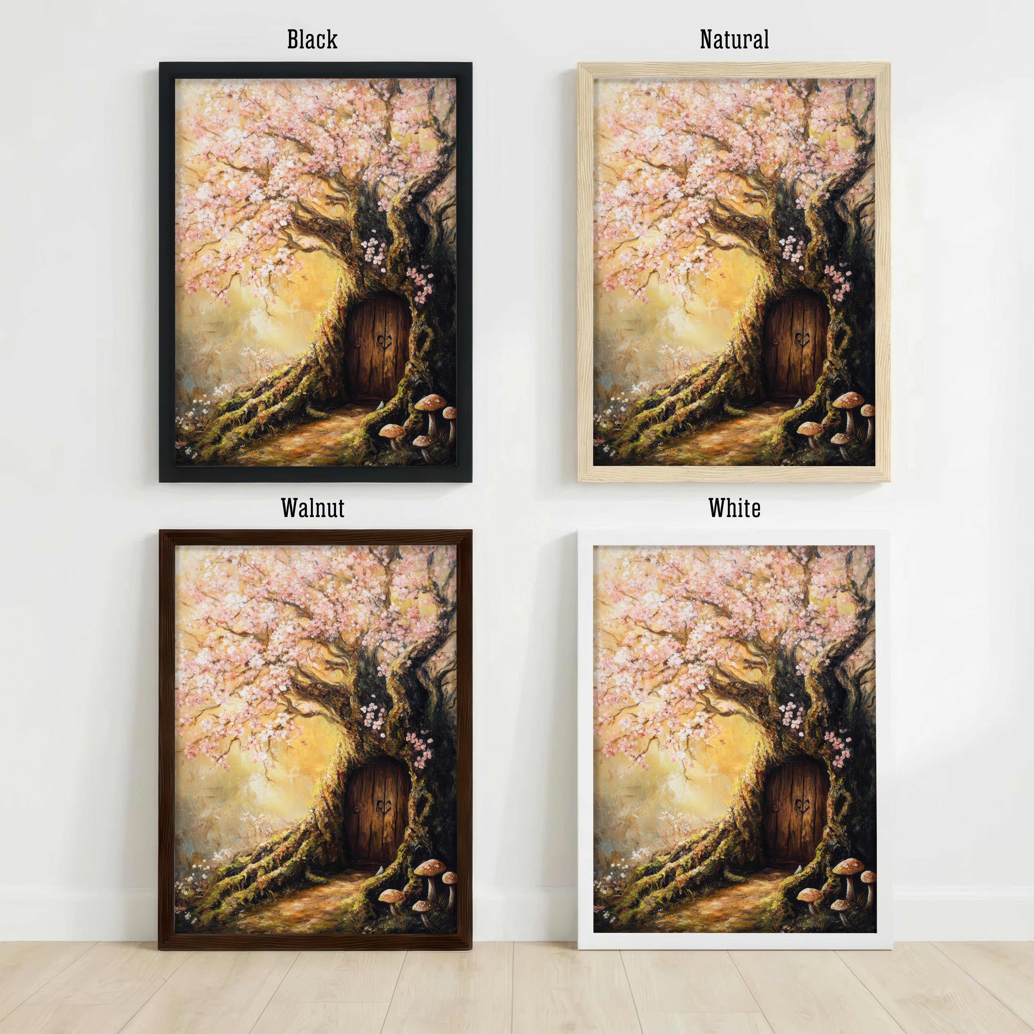 Enchanted Blossom Tree Door Art Print