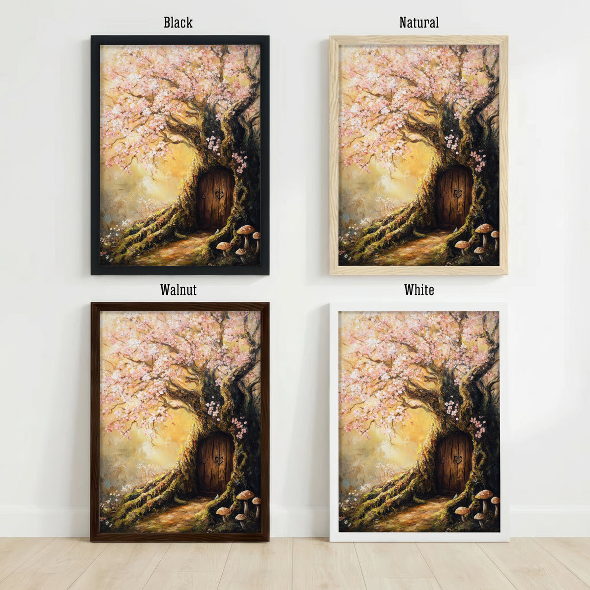 Enchanted Blossom Tree Door Art Print