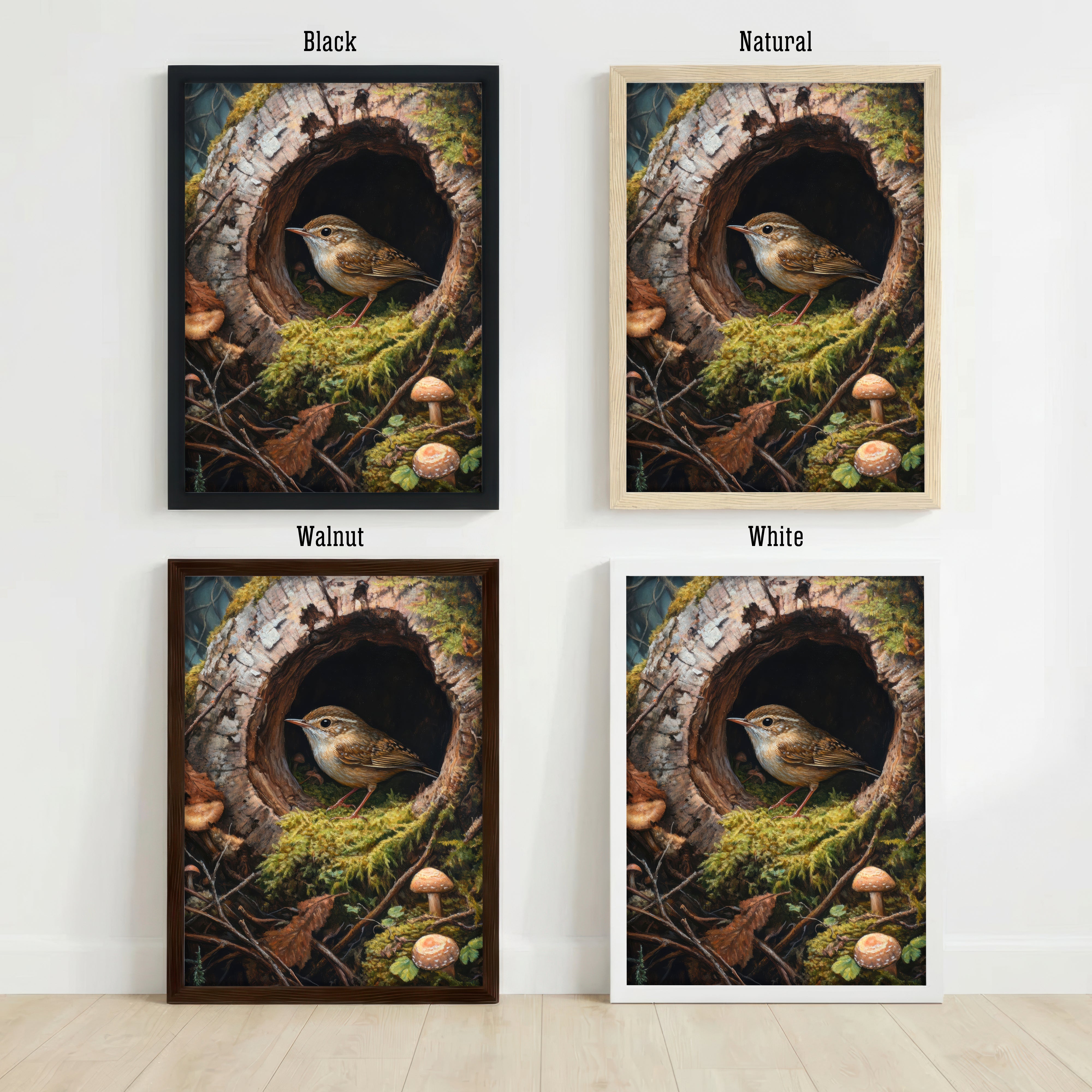 Woodland Bird Wildlife Art Print