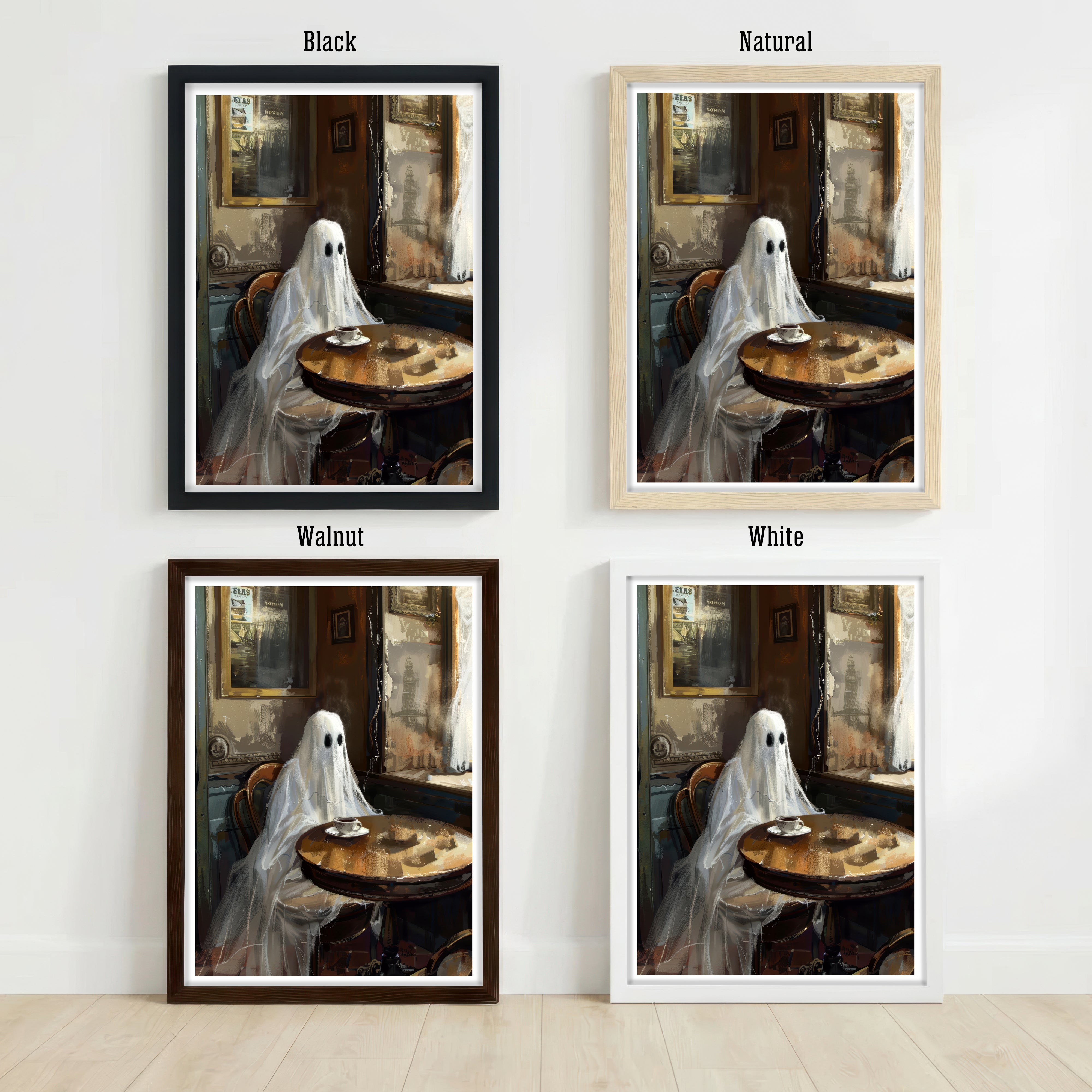Ghost at the Café Art Print