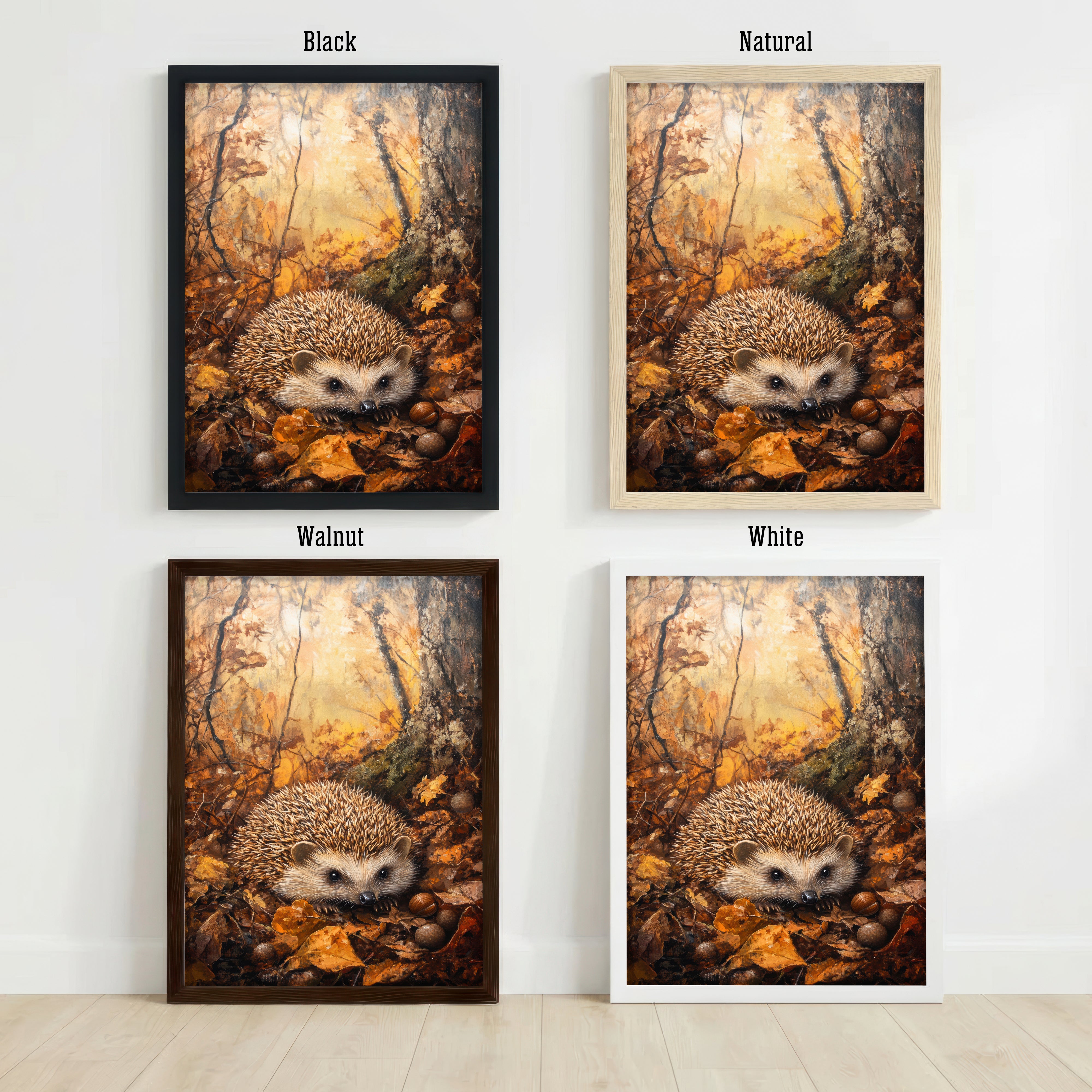 Woodland Hedgehog Art Print