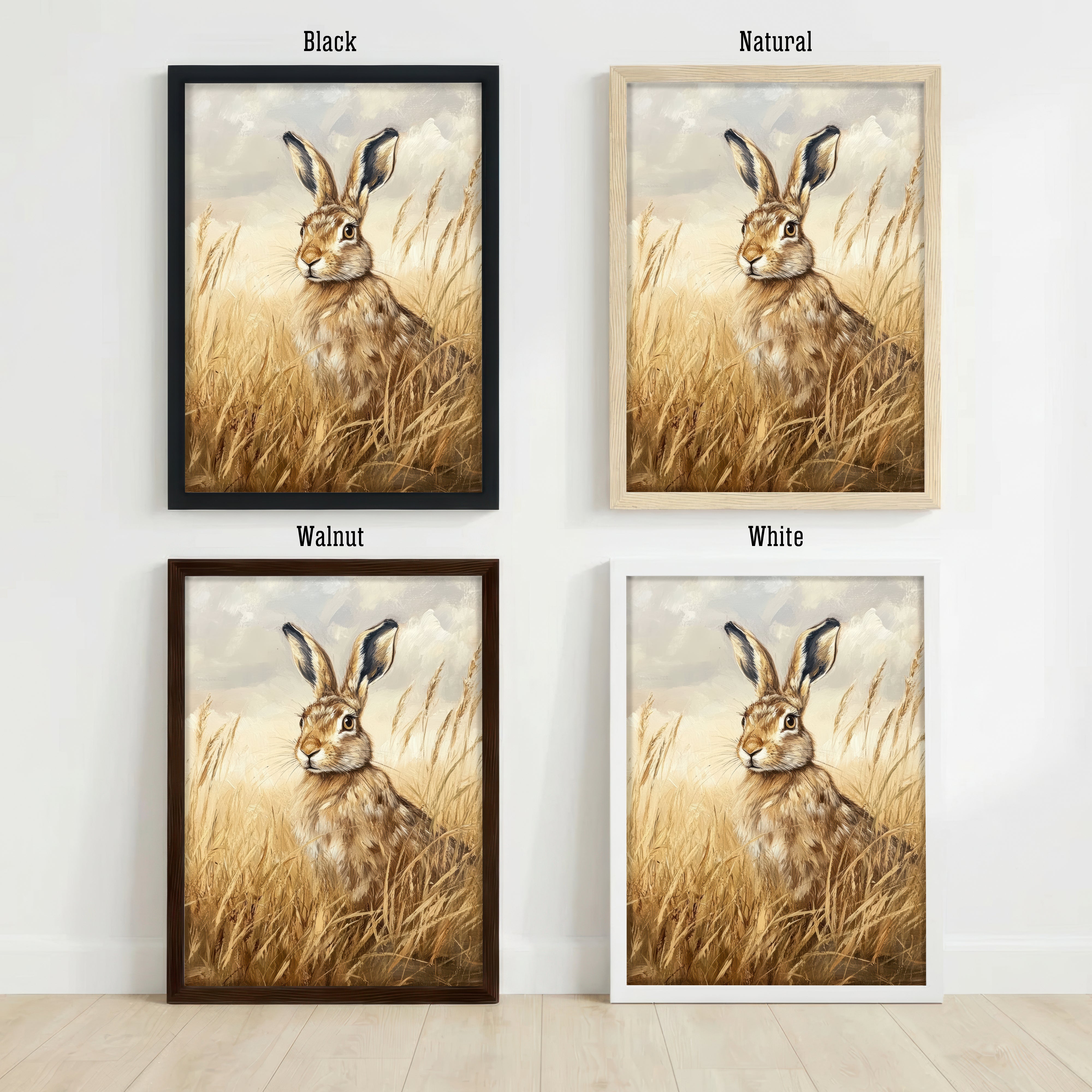 Hare Meadow Art Print