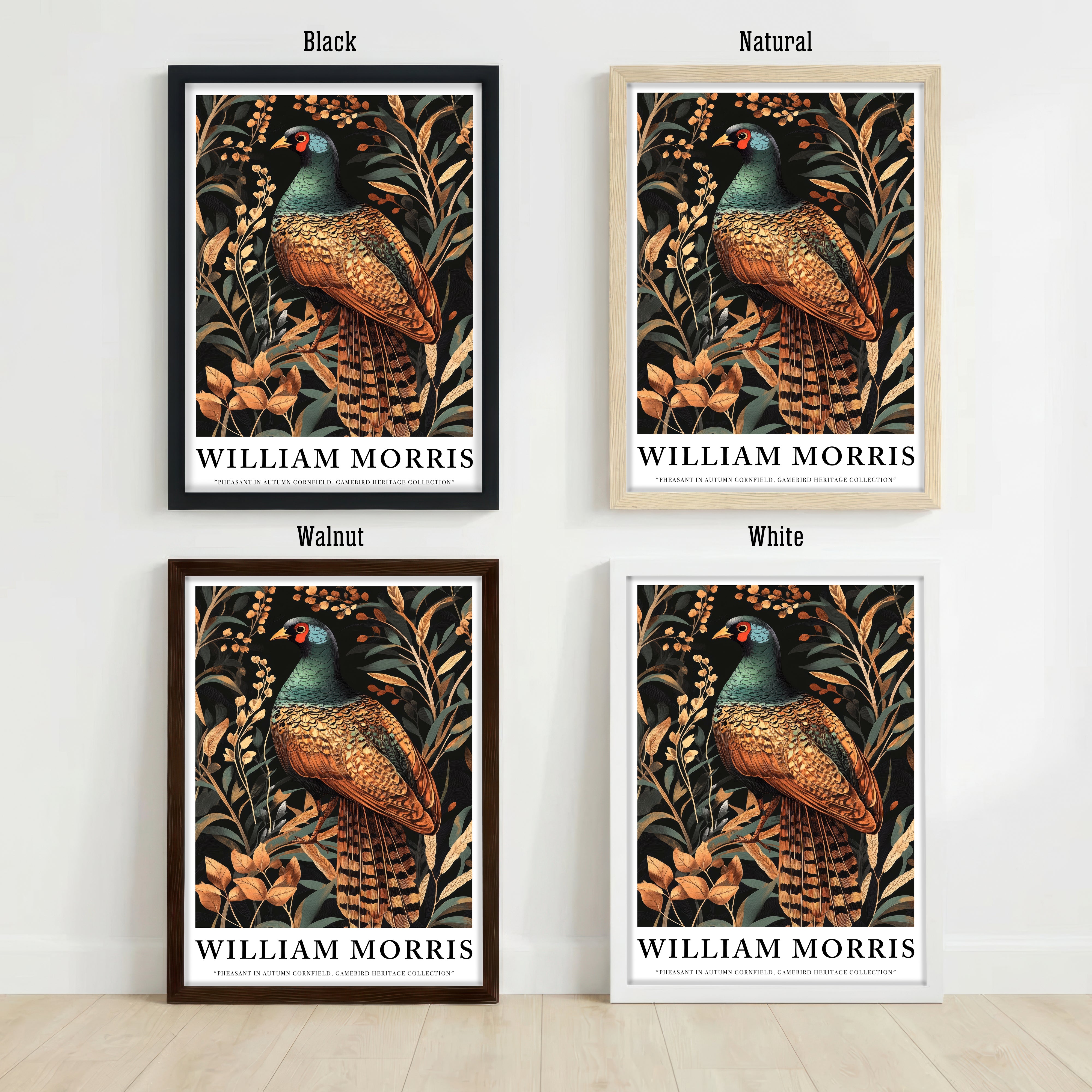 William Morris Inspired Pheasant Art Print