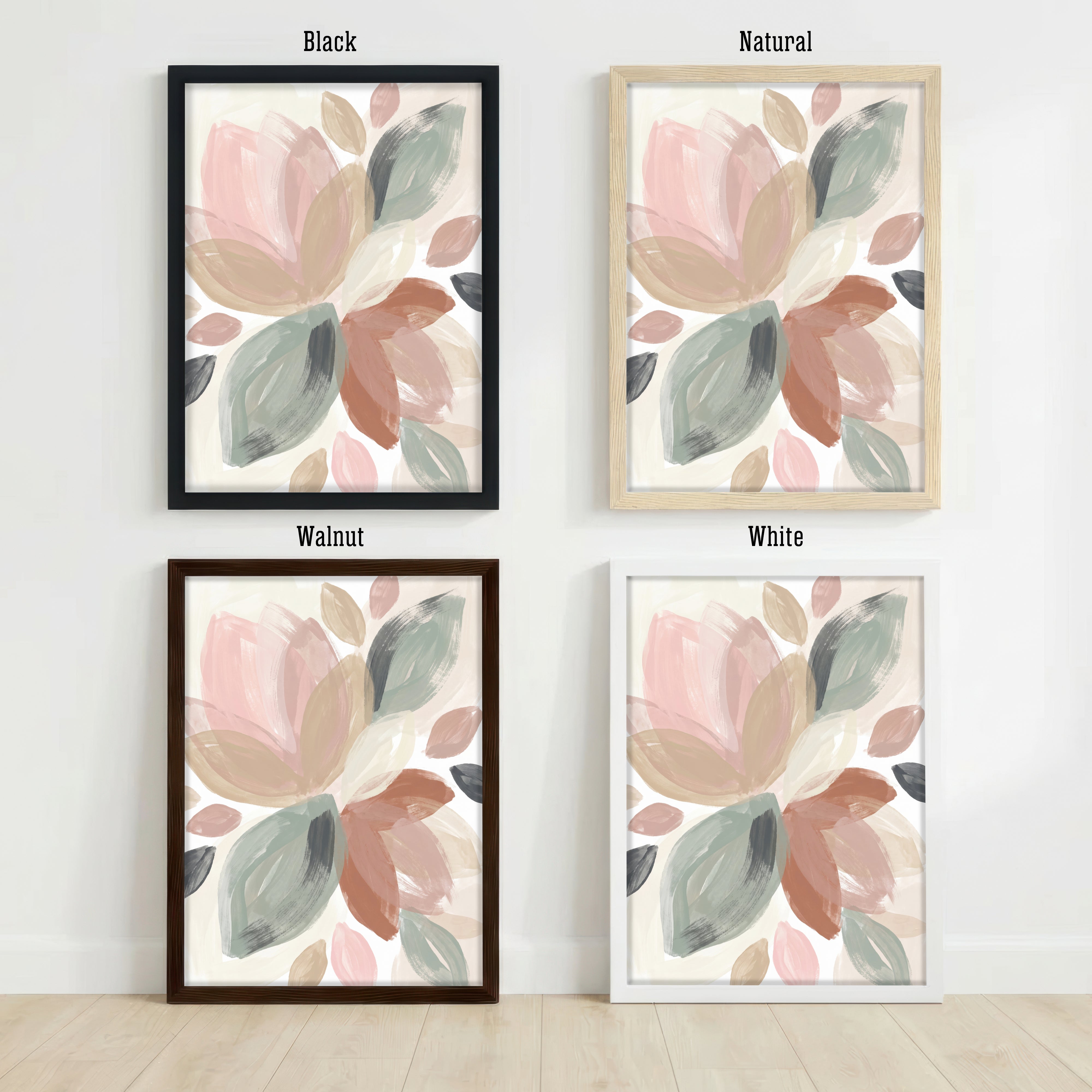 Pastel Abstract Floral Art Print