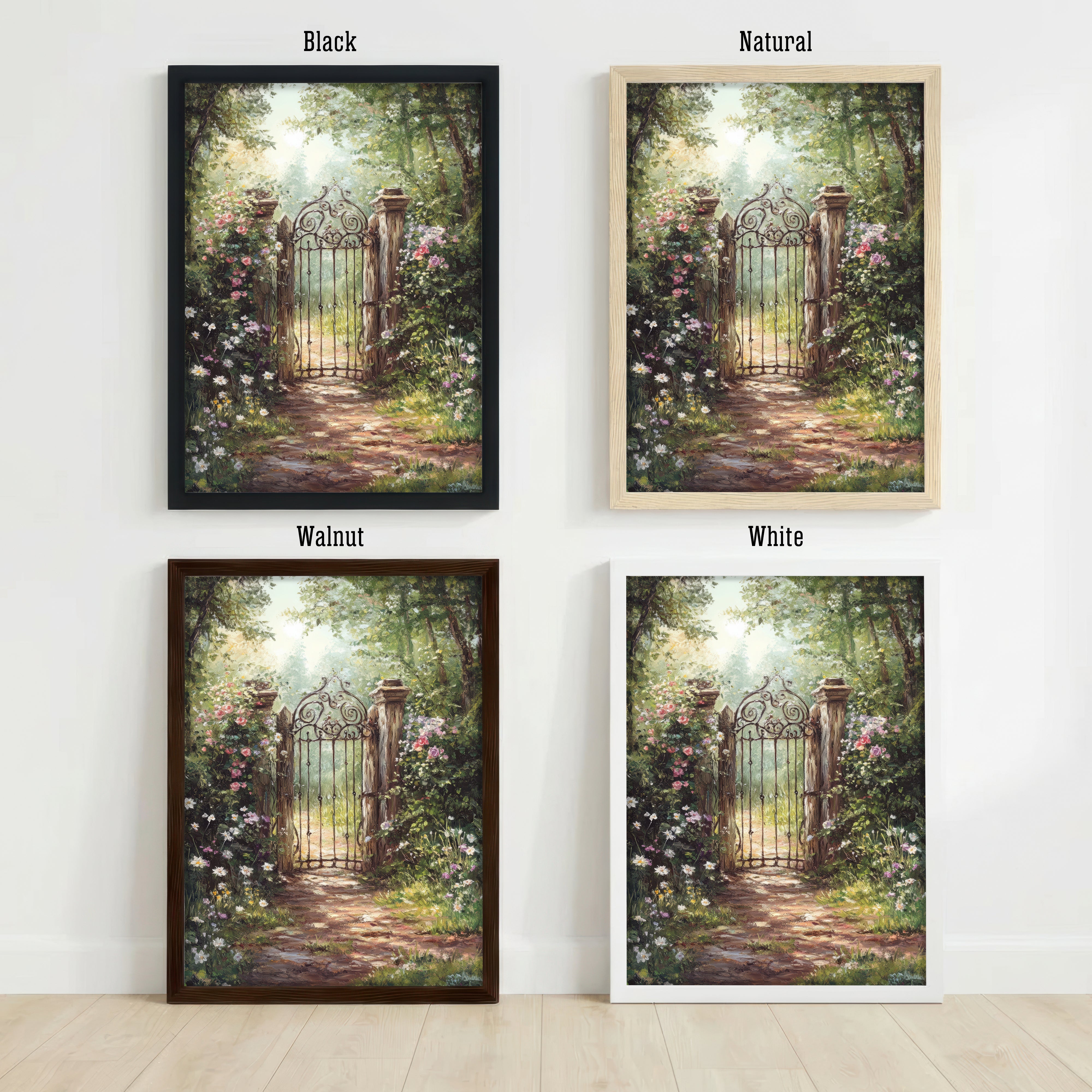 Enchanted Garden Gate Art Print