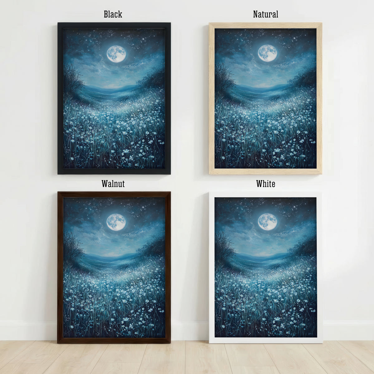 Moonlit Meadow Art Print