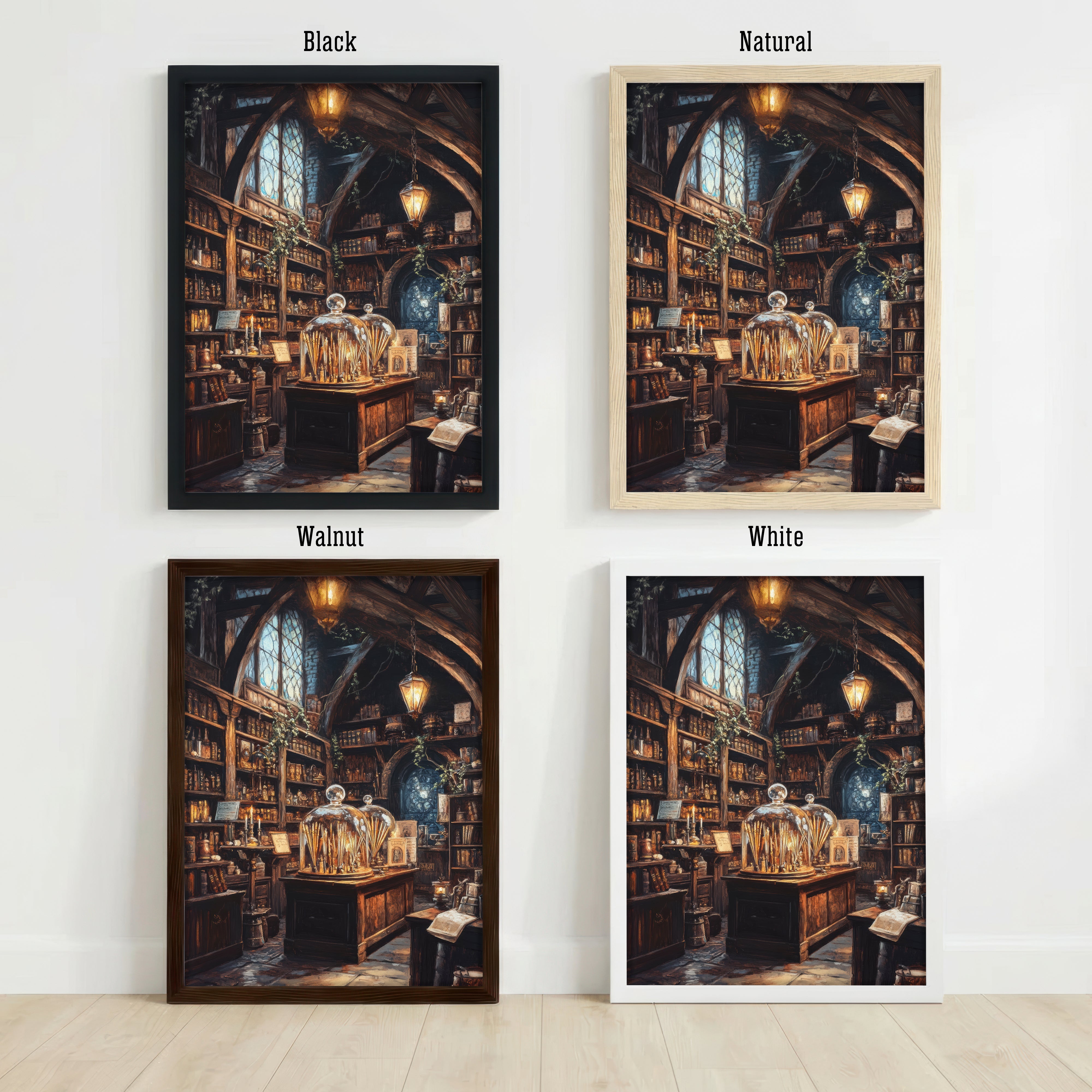 Gothic Apothecary Interior Art Print