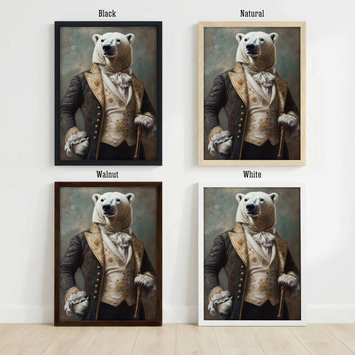 Aristocratic Polar Bear Art Print