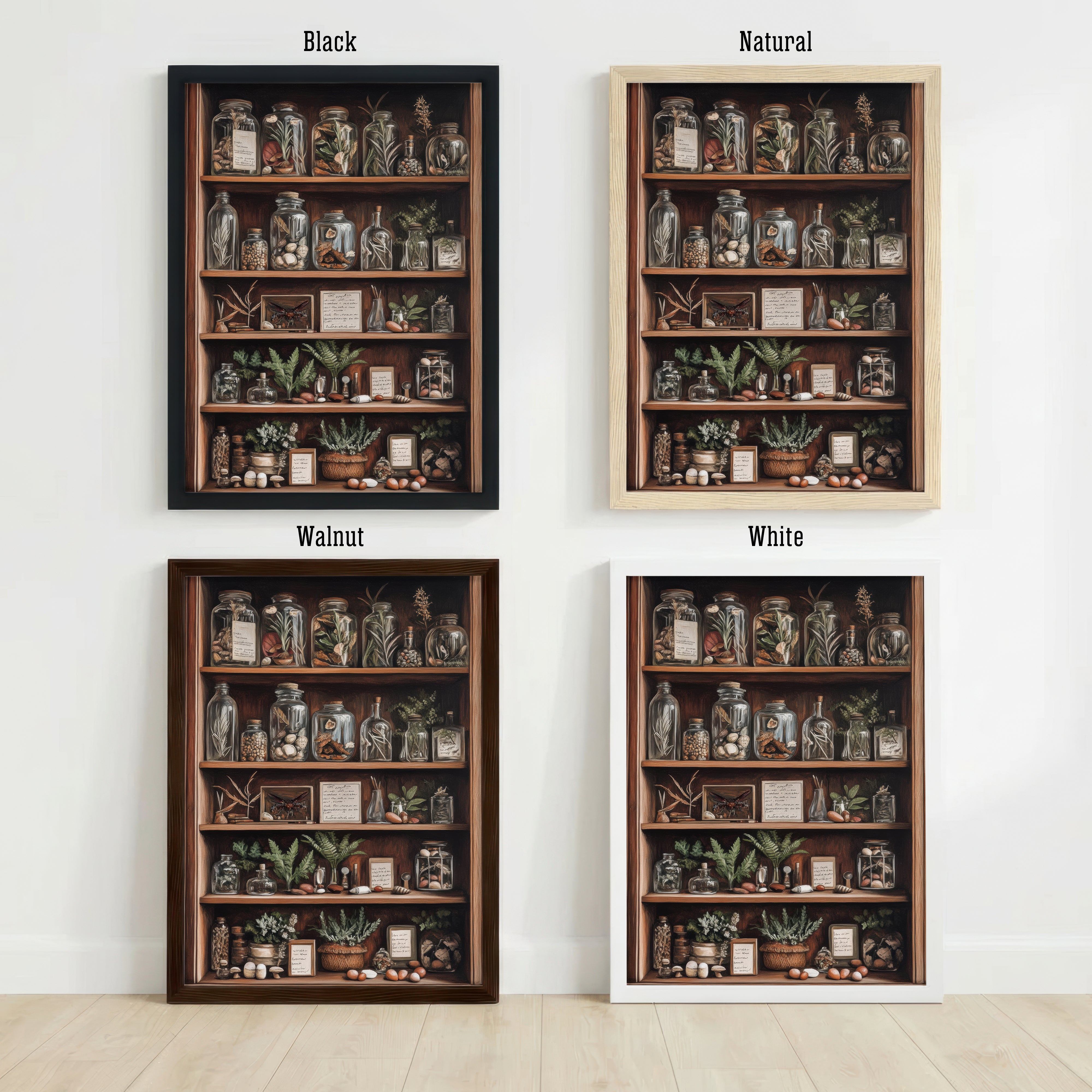 Vintage Apothecary Cabinet Art Print