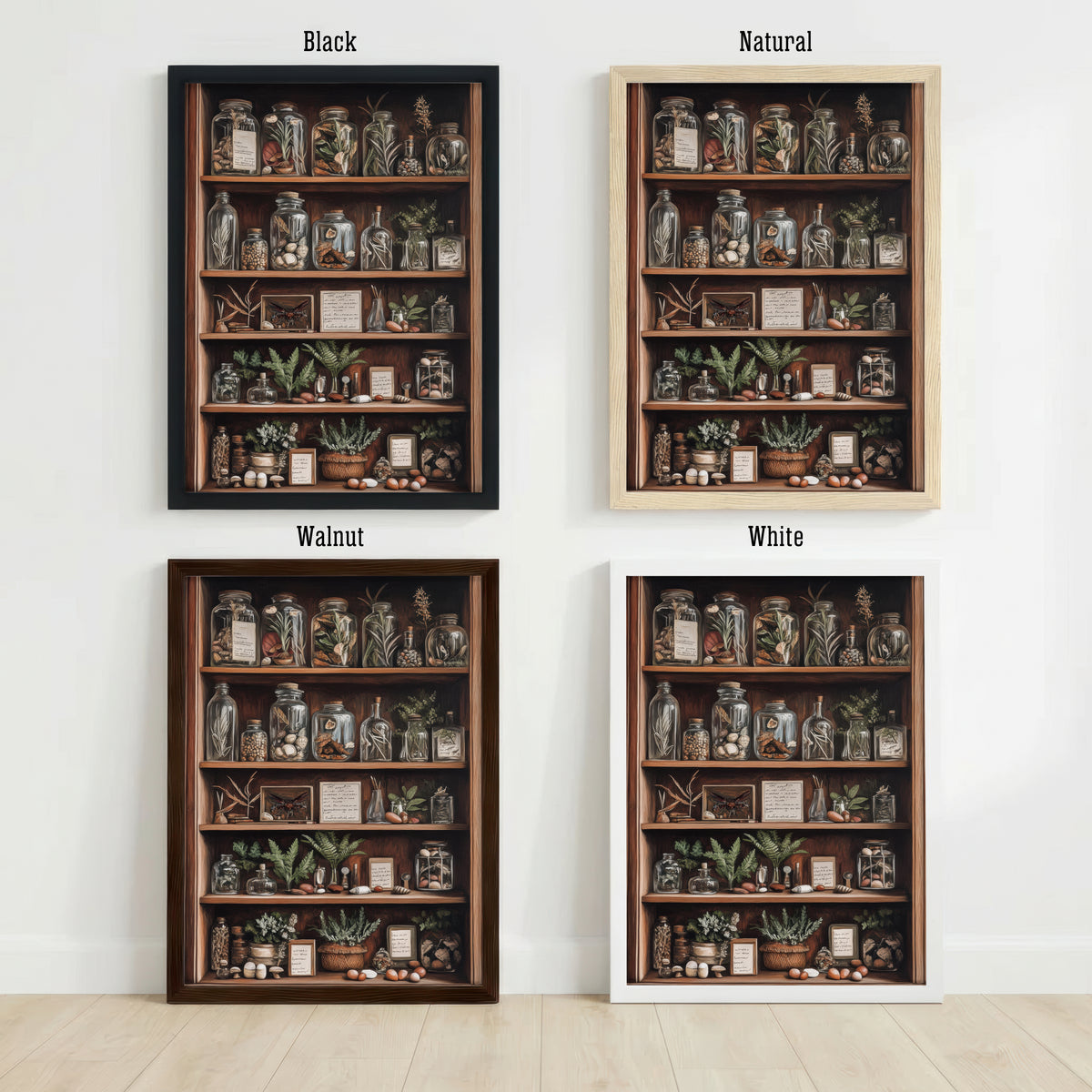Vintage Apothecary Cabinet Art Print
