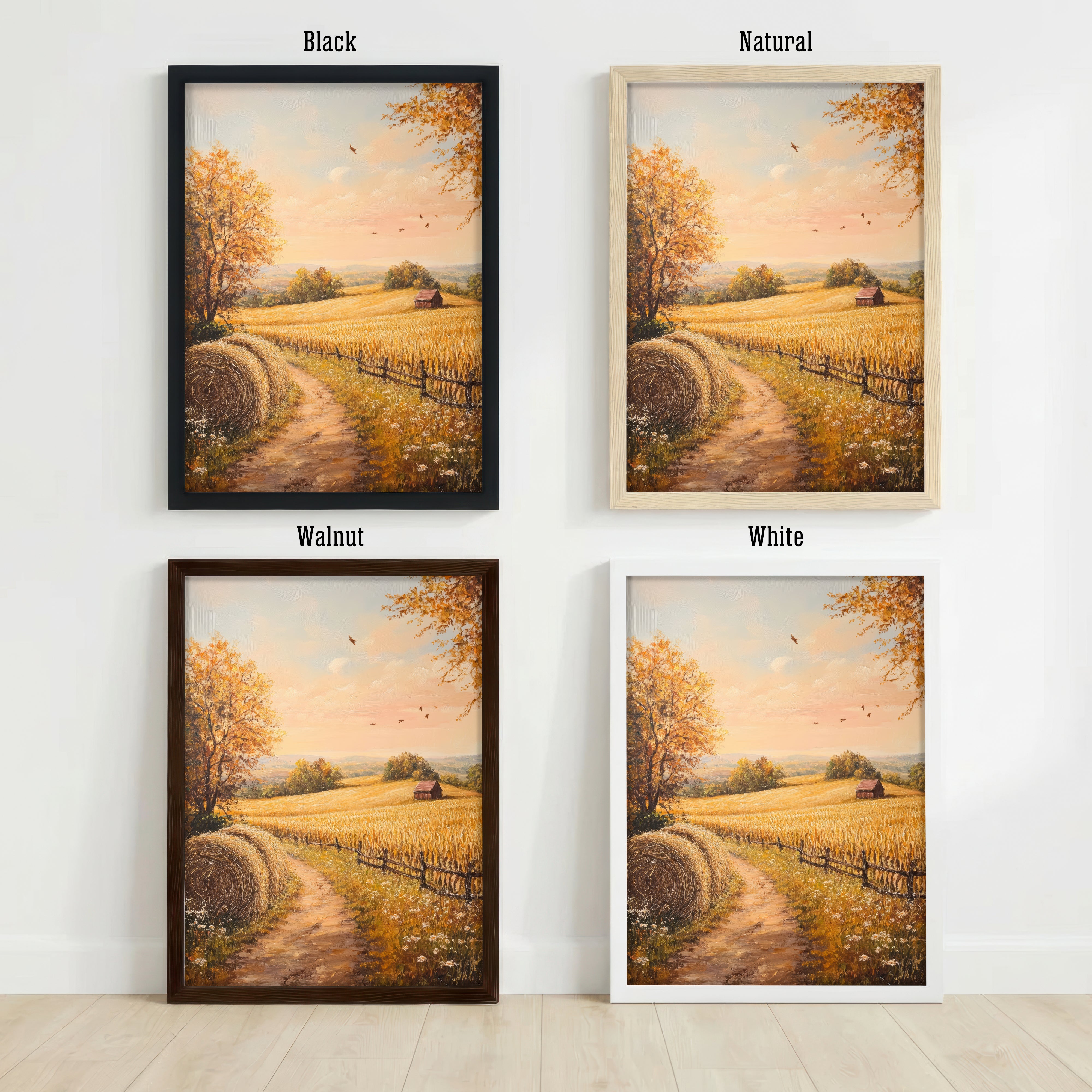 Autumn Wheat Field Art Print