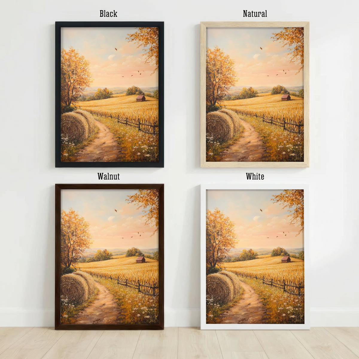 Autumn Wheat Field Art Print