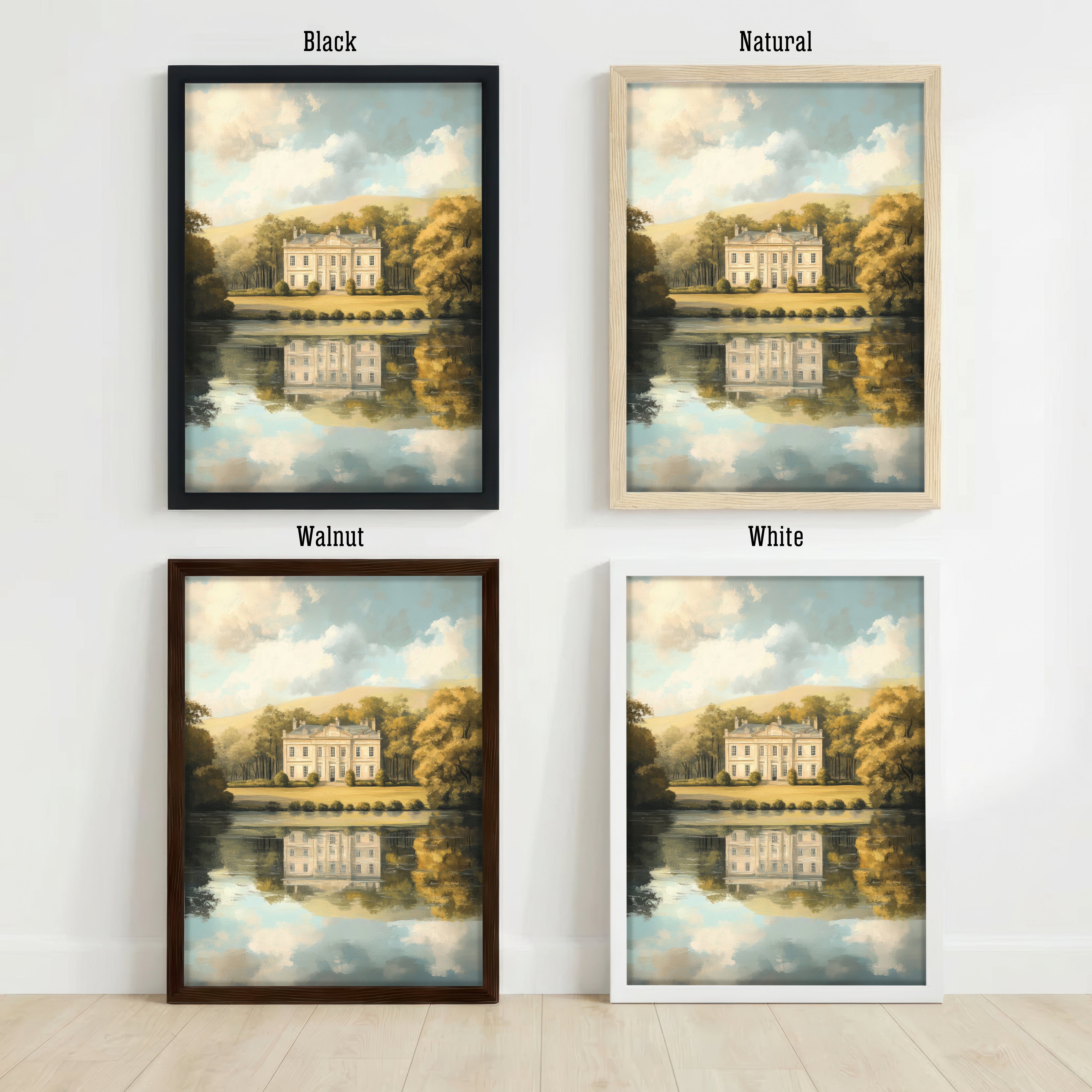 Country Manor Lake Art Print