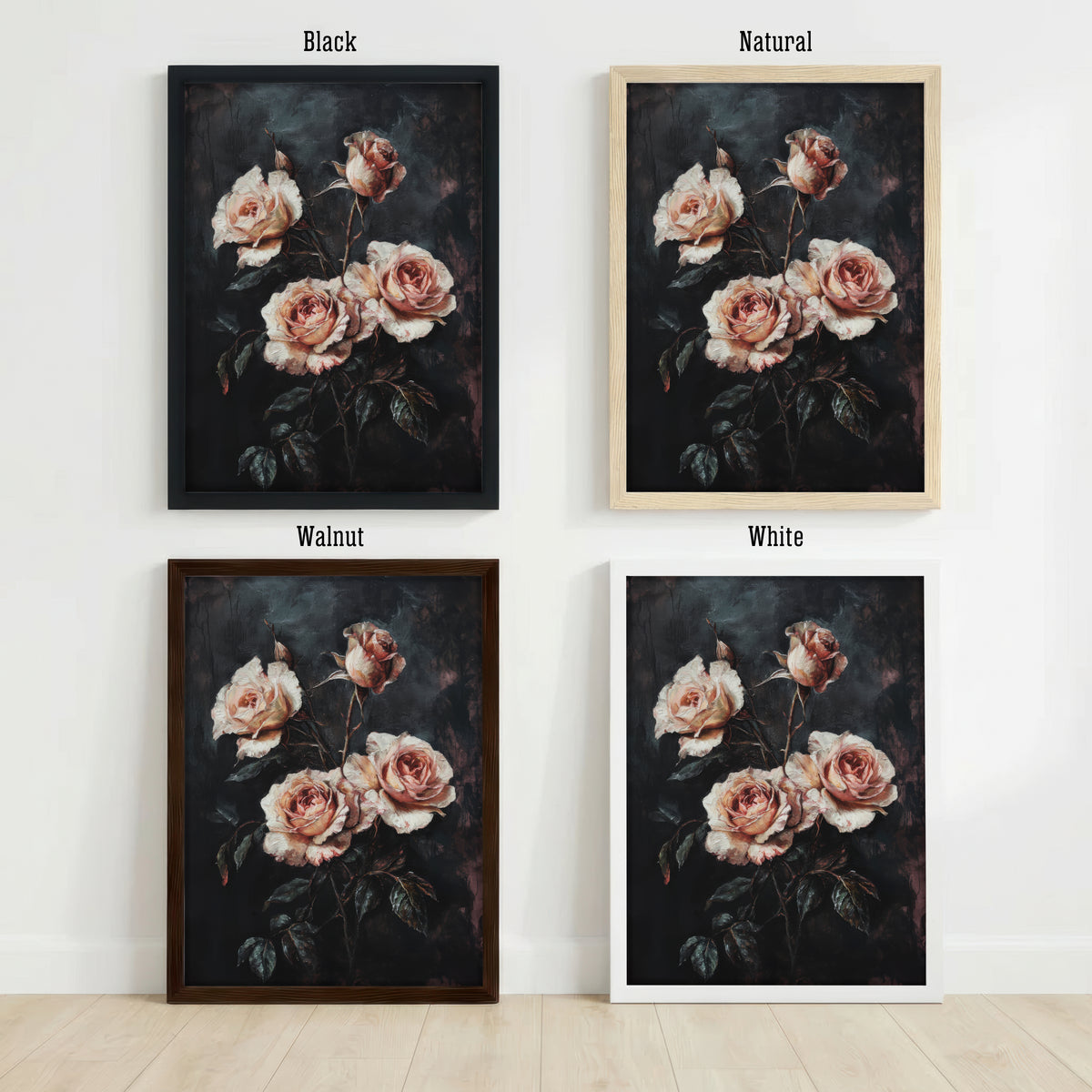 Romantic Rose Bouquet Art Print