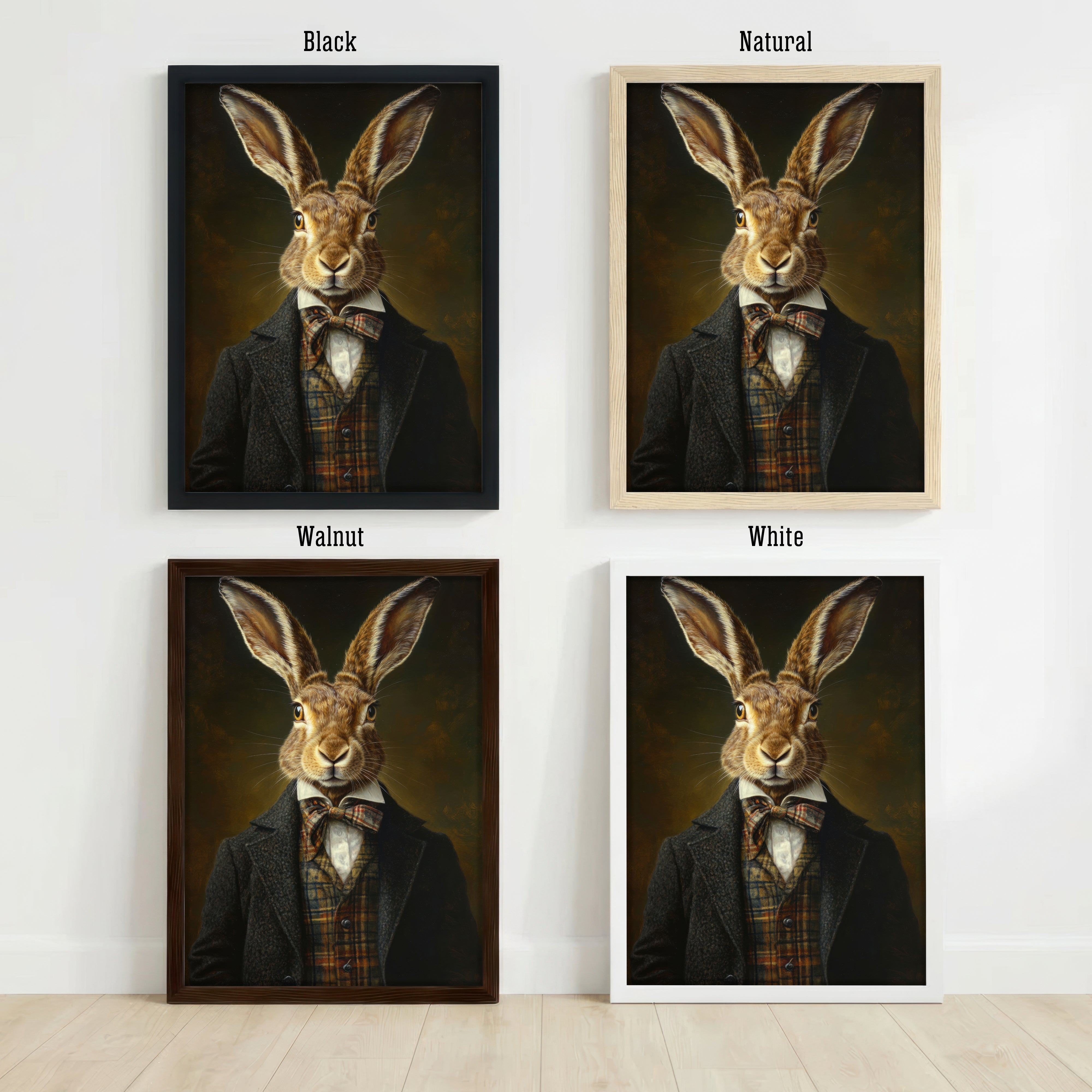Victorian Hare Gentleman Art Print