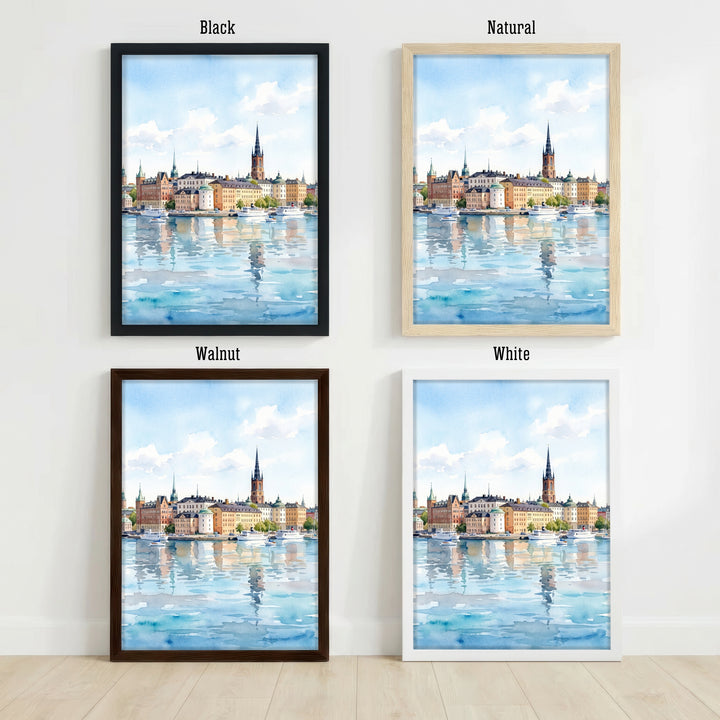 Stockholm Sweden Watercolour