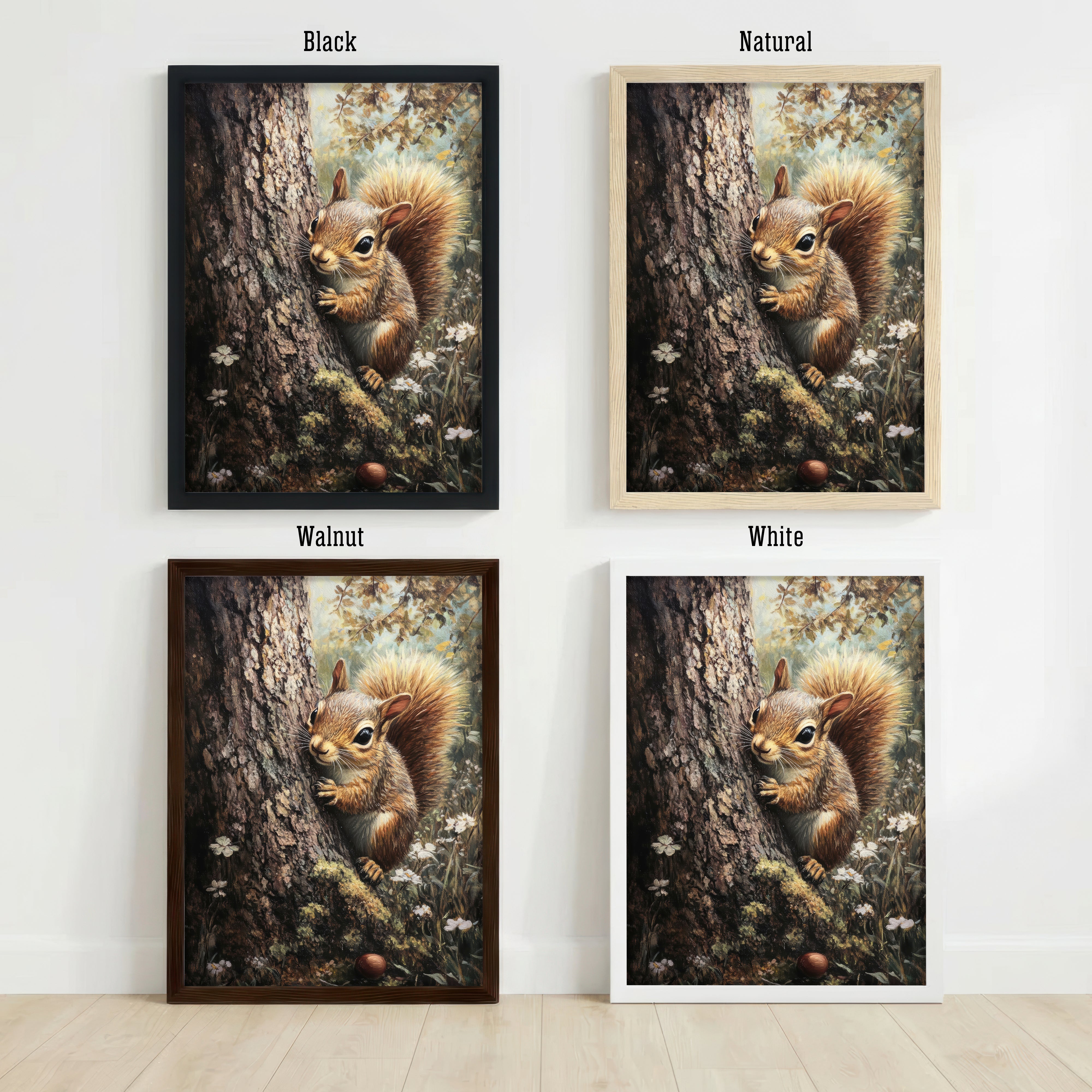 Woodland Squirrel Art Print