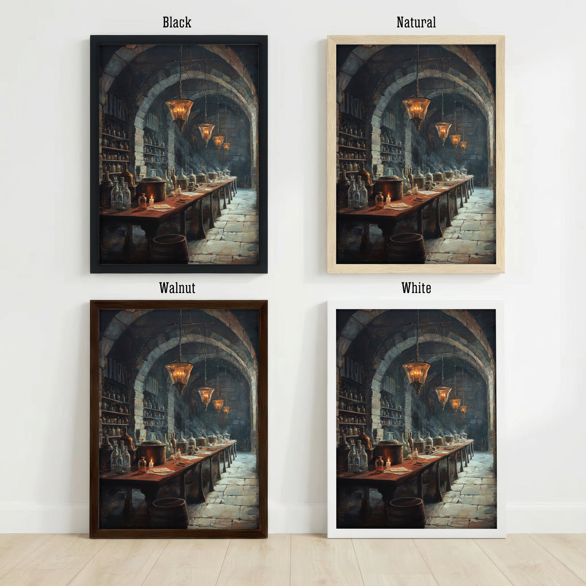 Gothic Apothecary Interior Art Print