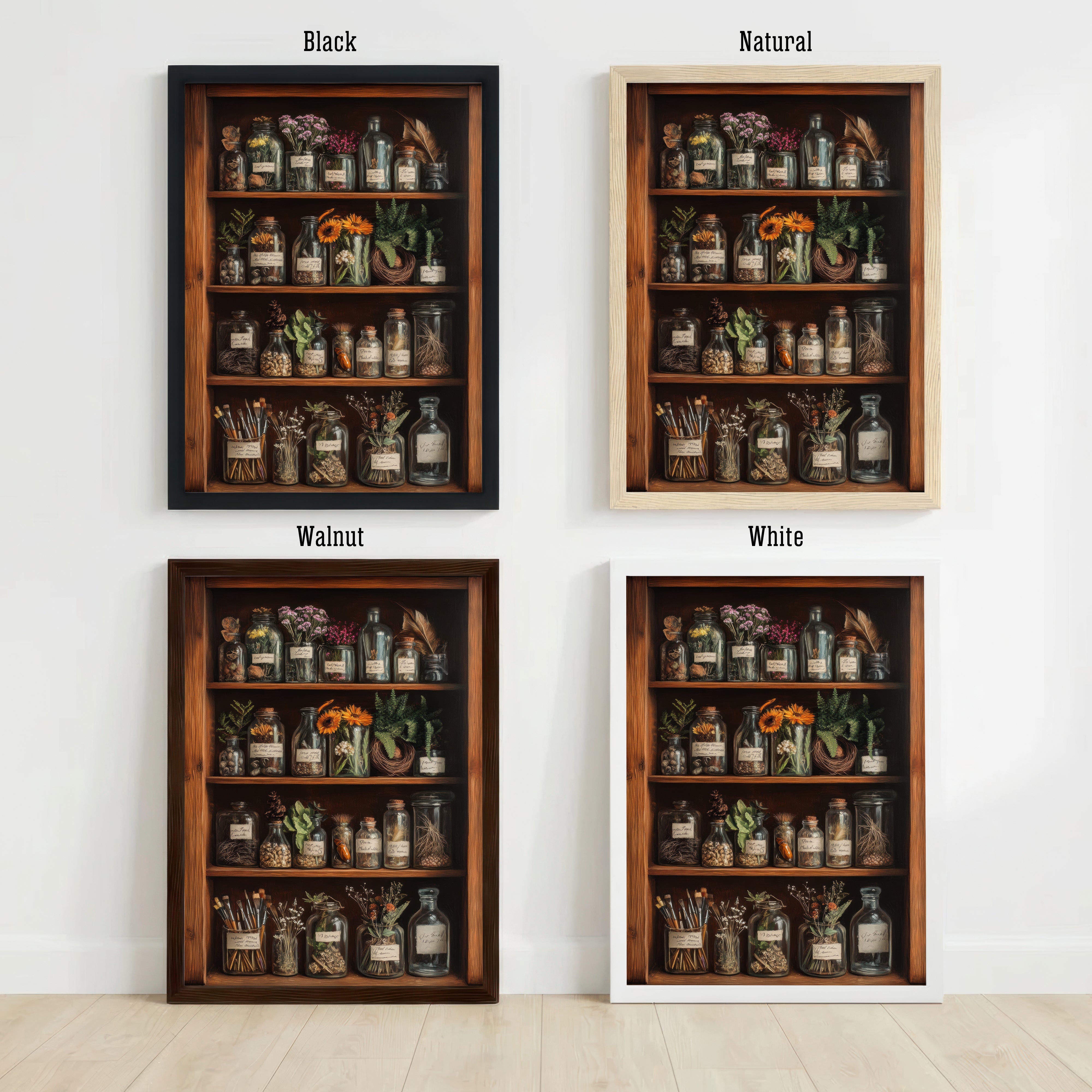 Vintage Apothecary Cabinet Art Print