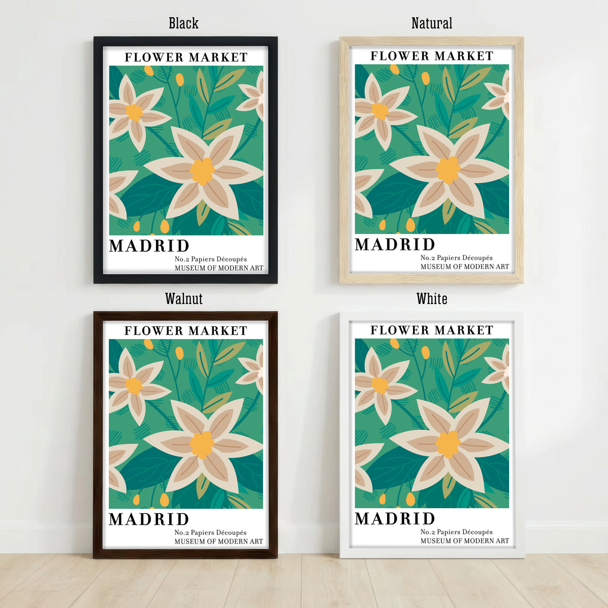 Madrid Flower Market Art Print