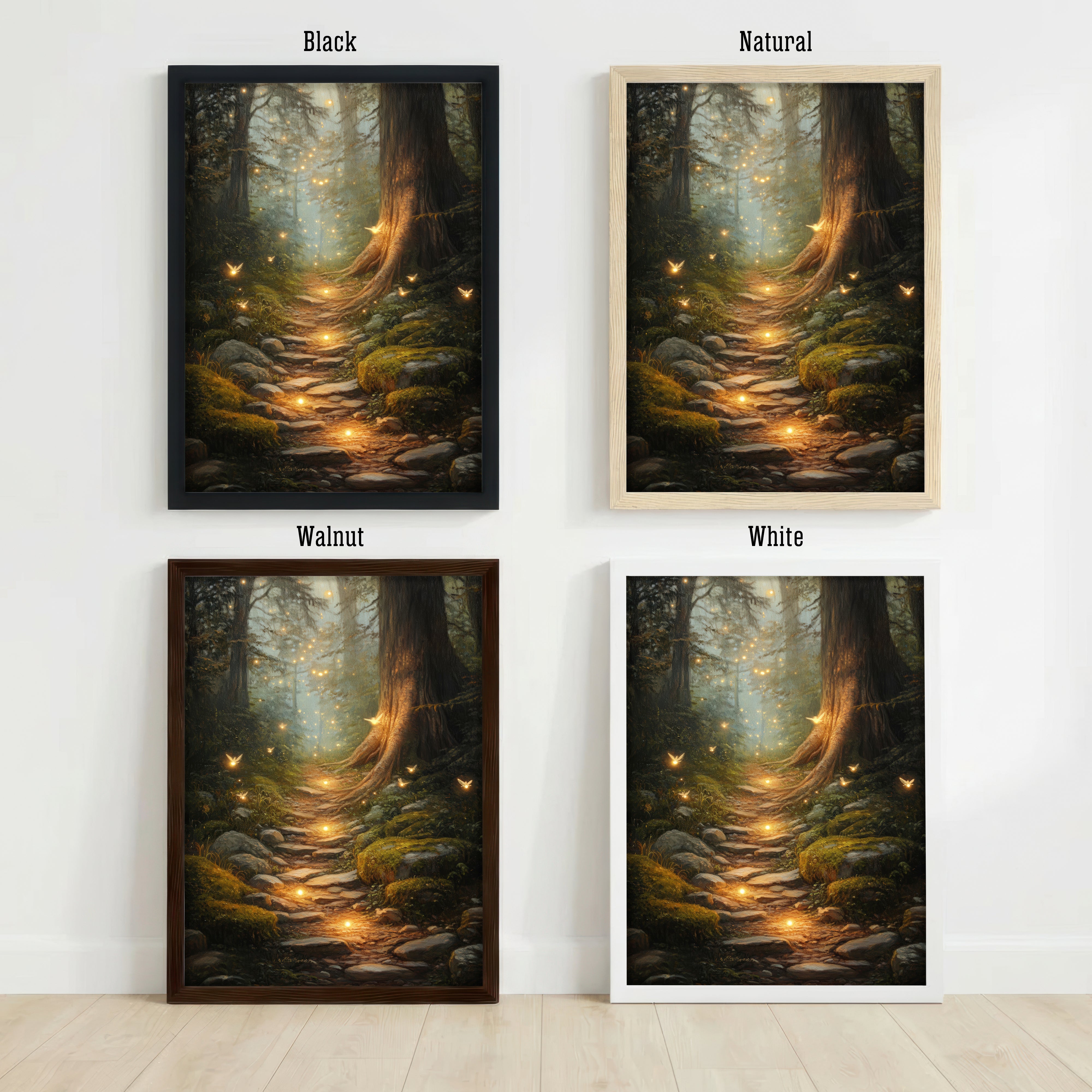 Enchanted Forest Firefly Art Print