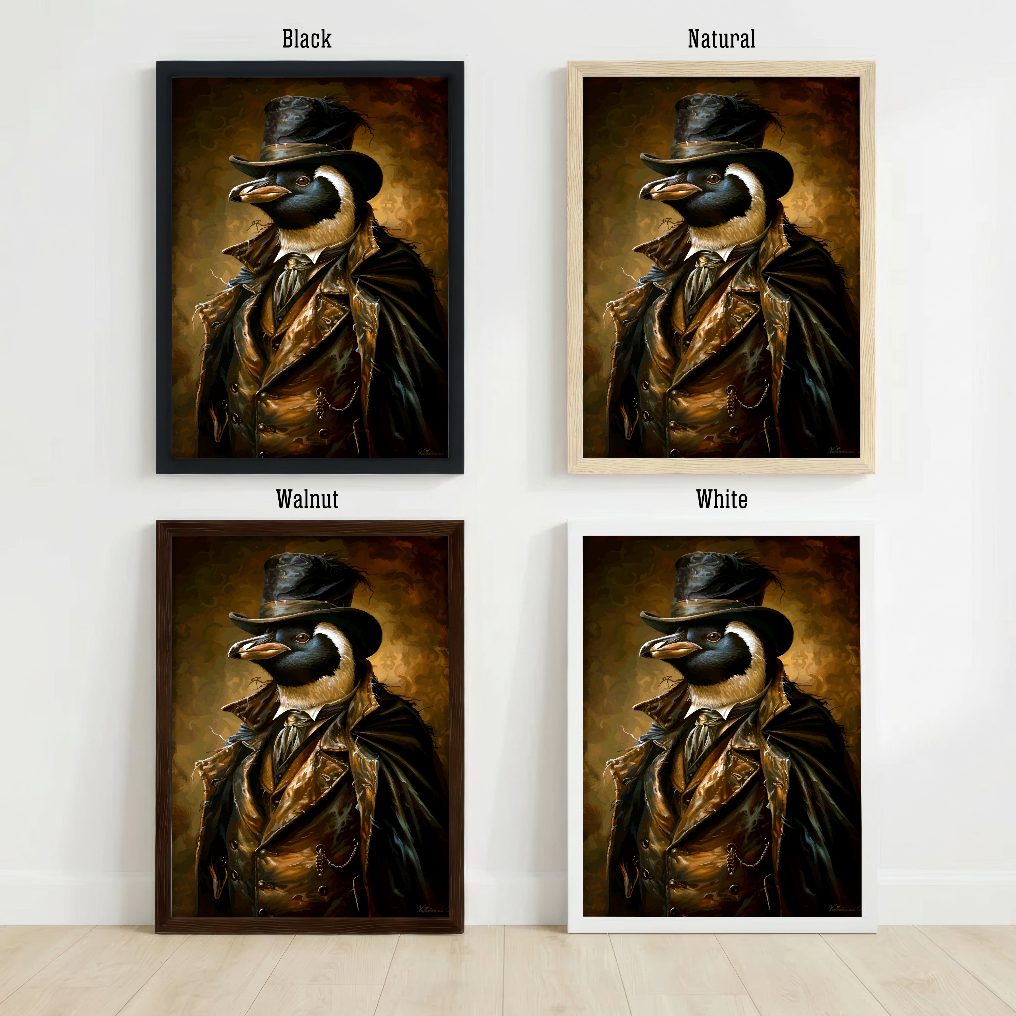 Victorian Raven Art Print
