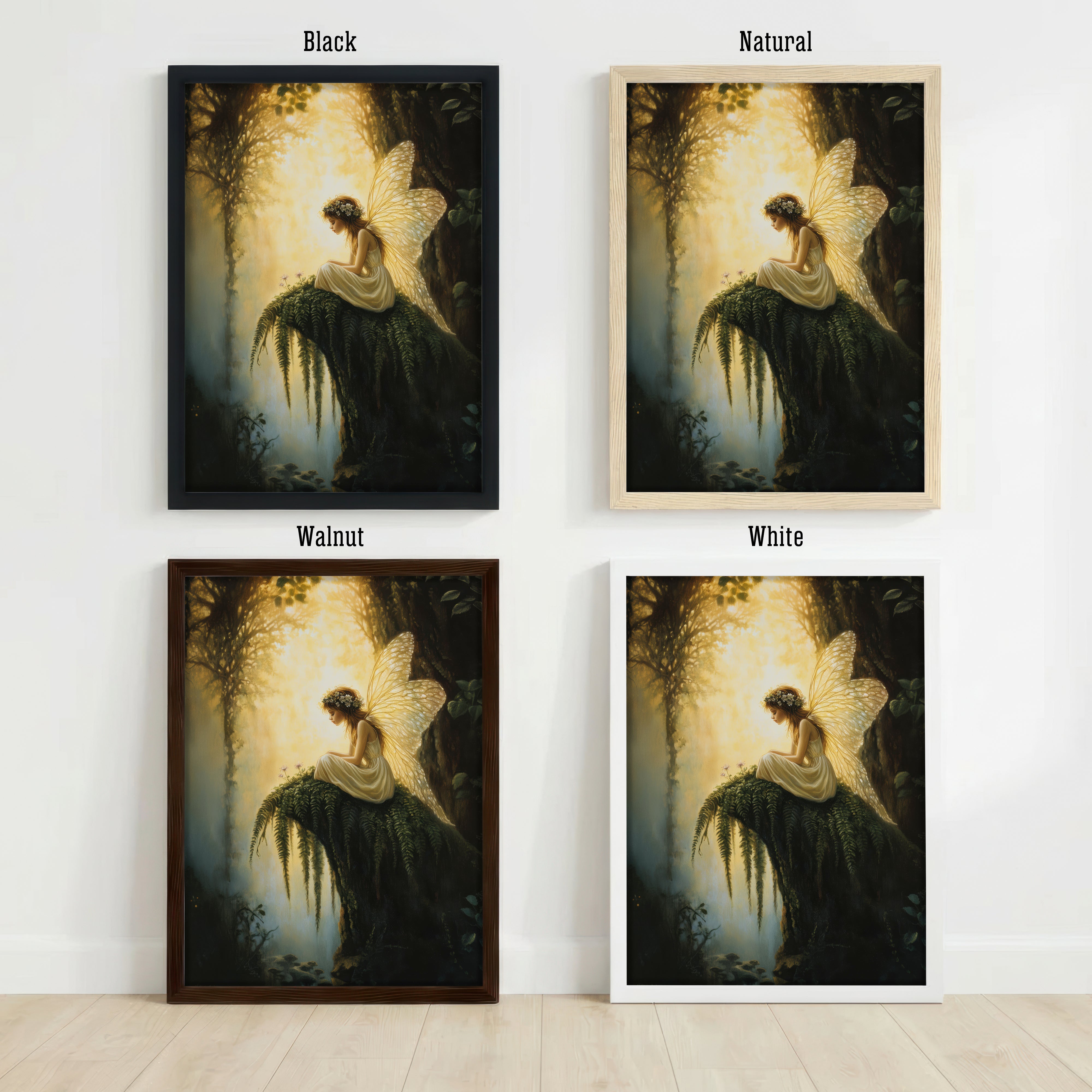 Forest Fairy Romantic Art Print