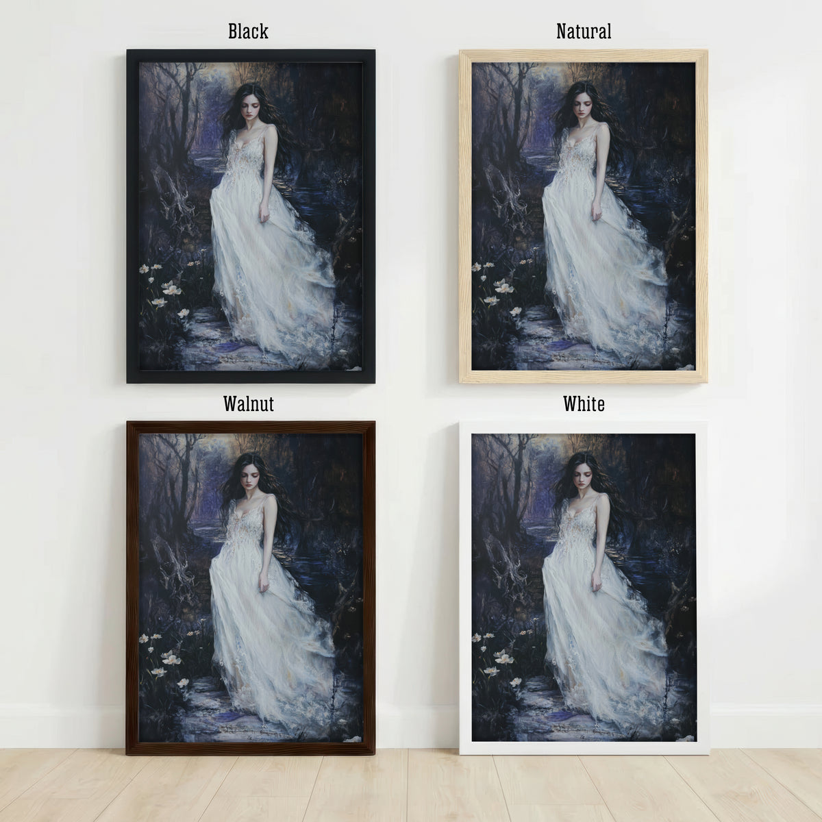 Dark Forest Woman Art Print
