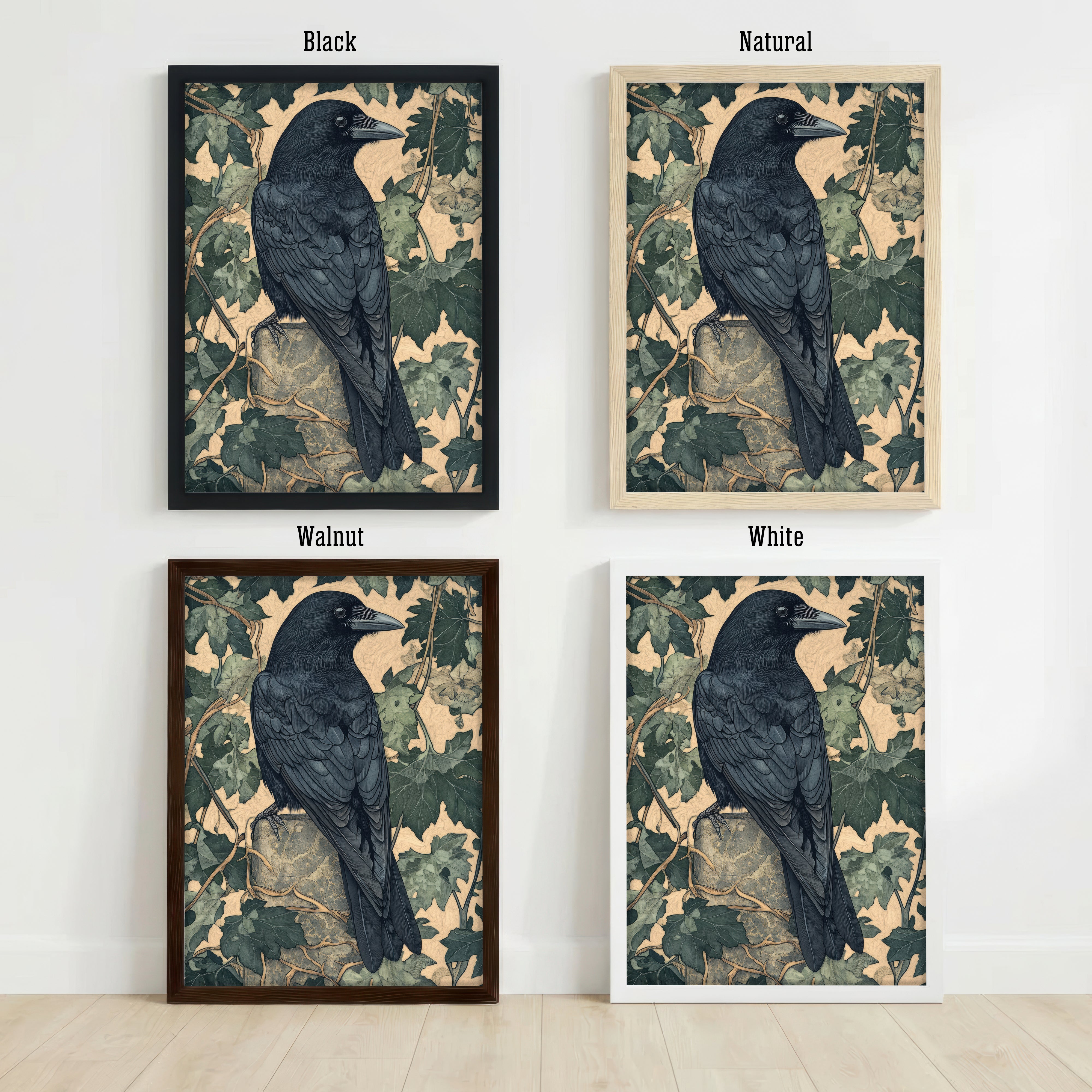 Raven and Ivy Art Print