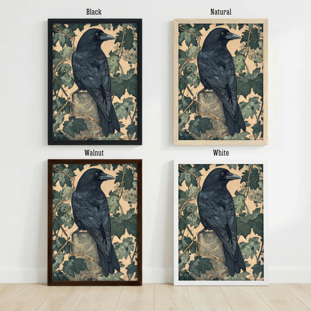 Raven and Ivy Art Print