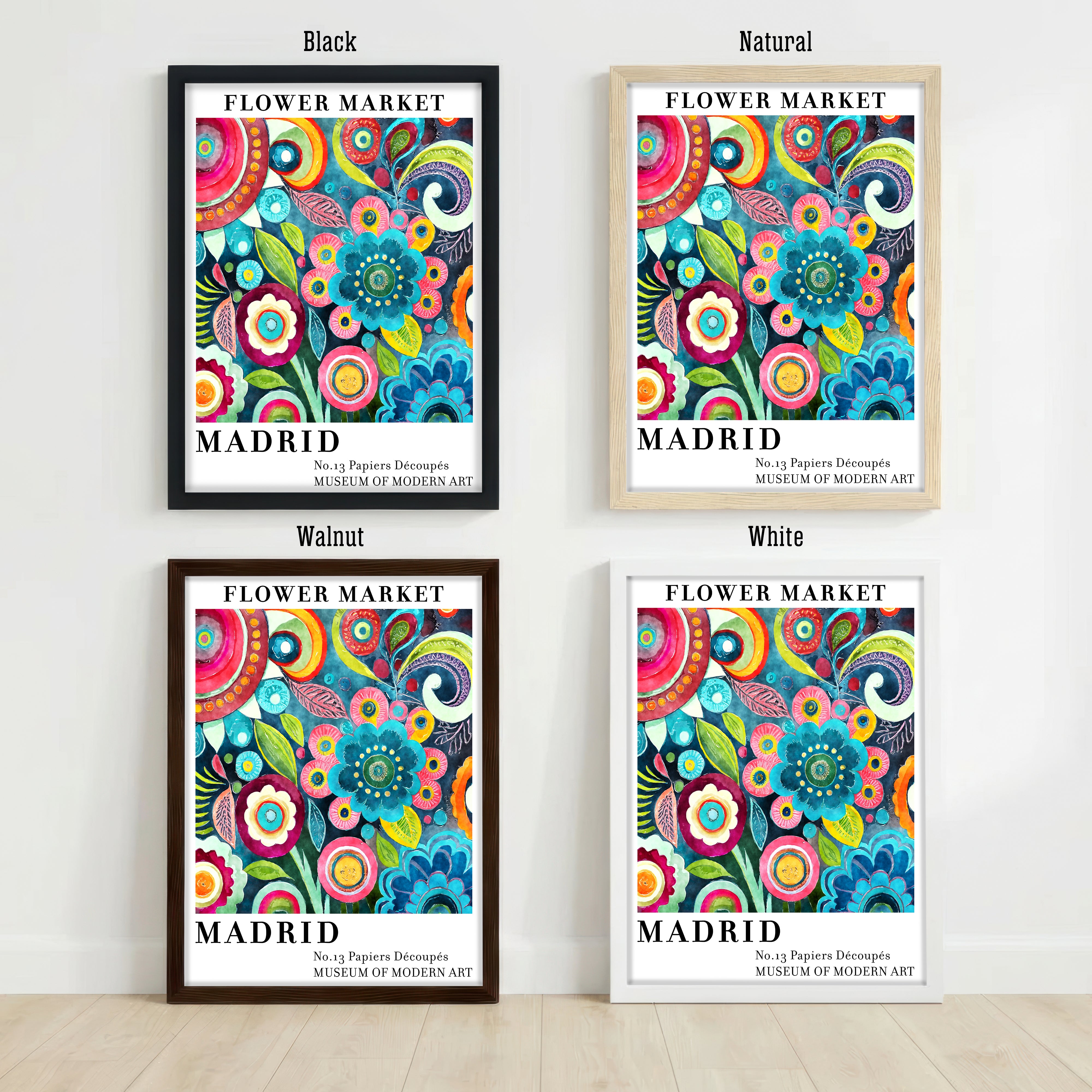 Colorful Abstract Flower Art Print