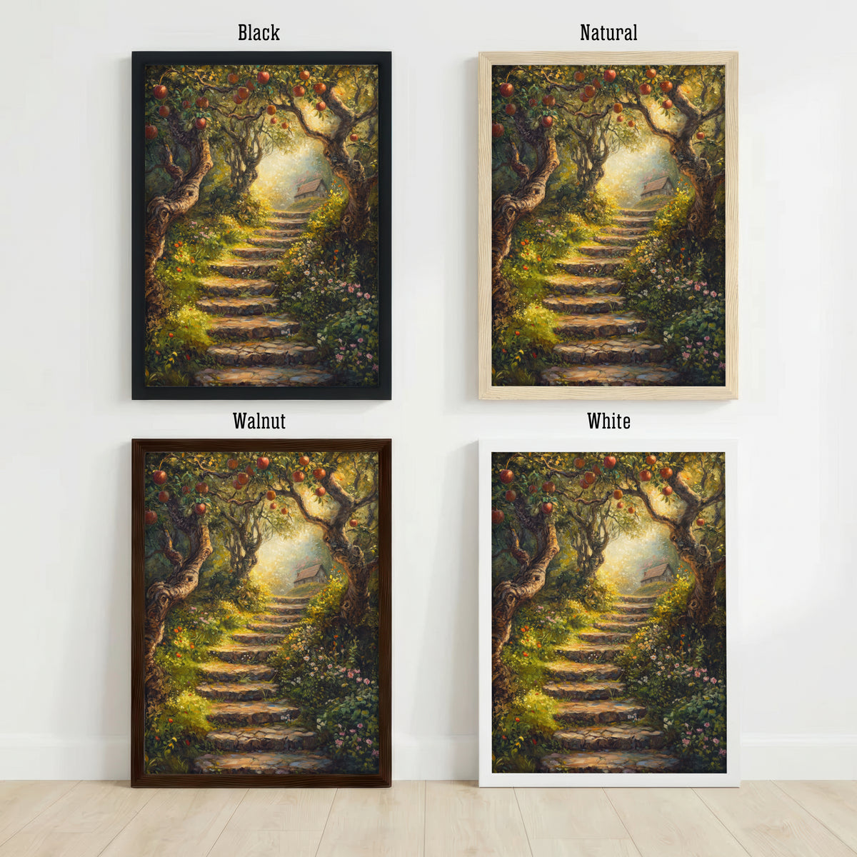 Enchanted Apple Orchard Path Art Print