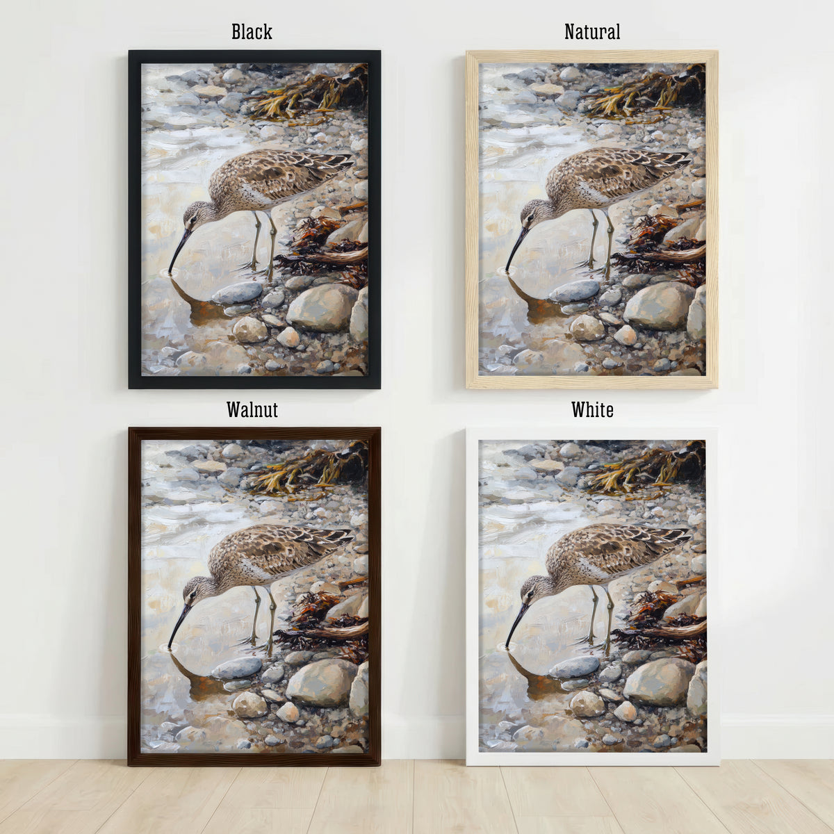 Painterly Shorebird Art Print