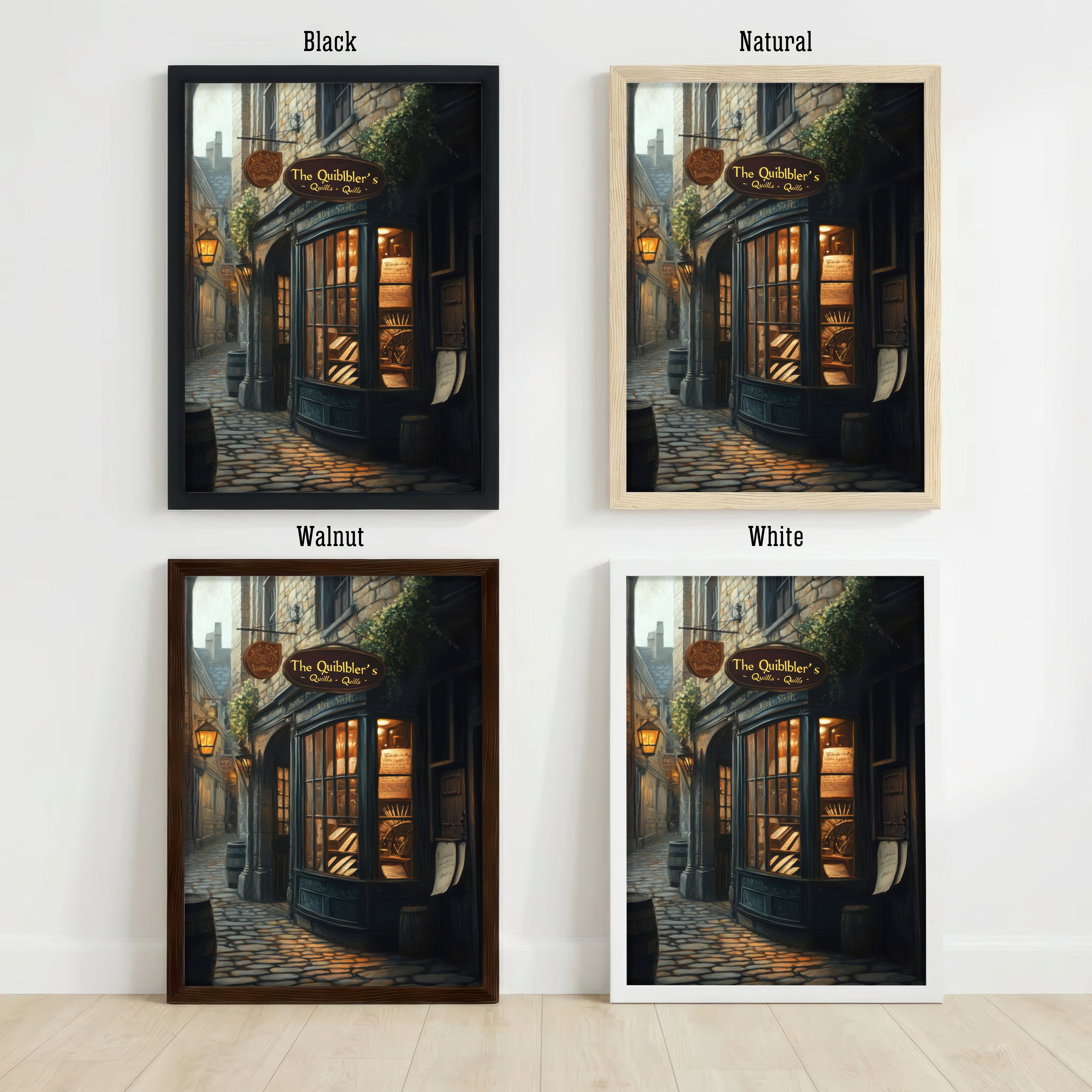 Wizard Bookshop Alley Art Print