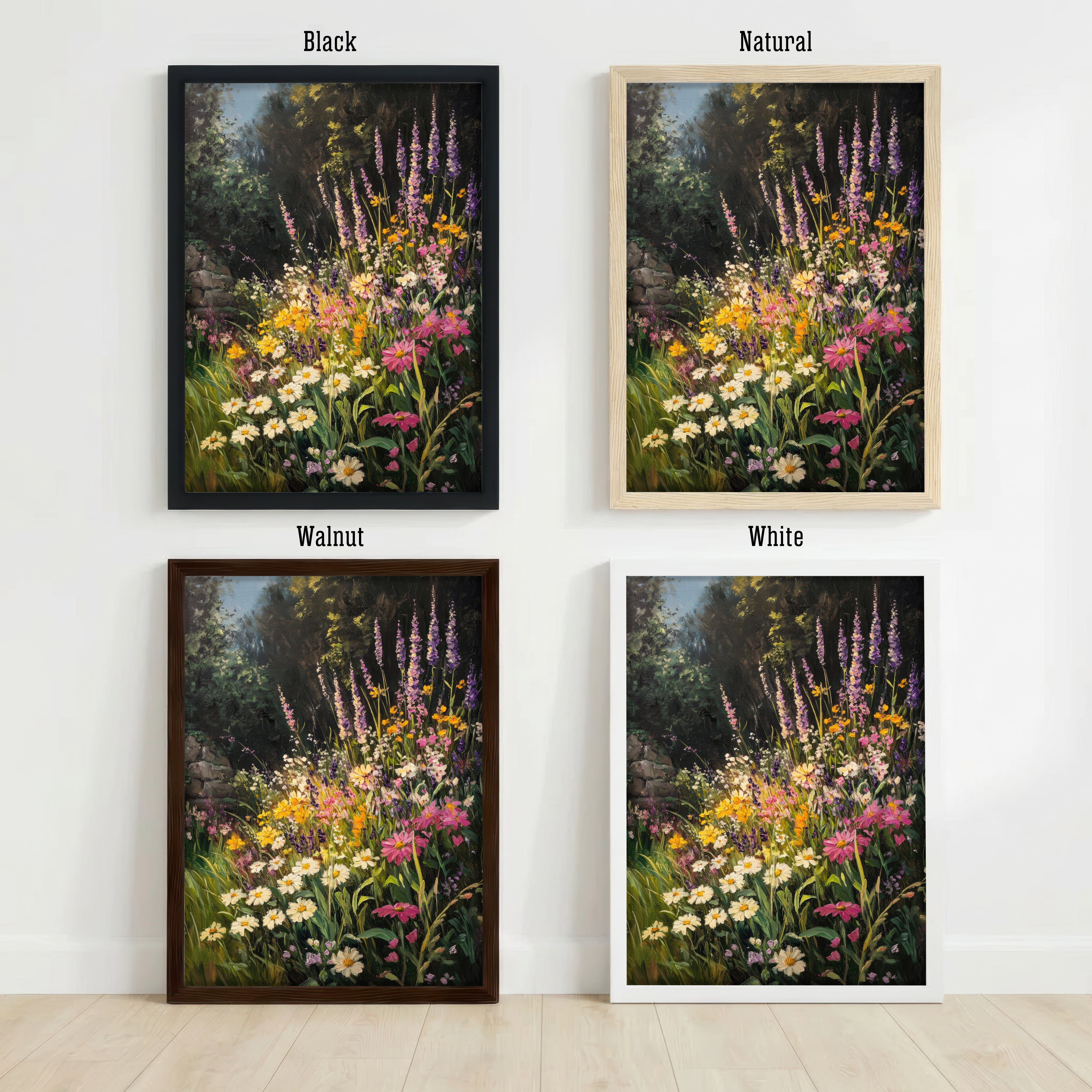 Wildflower Meadow Impressionist Art Print