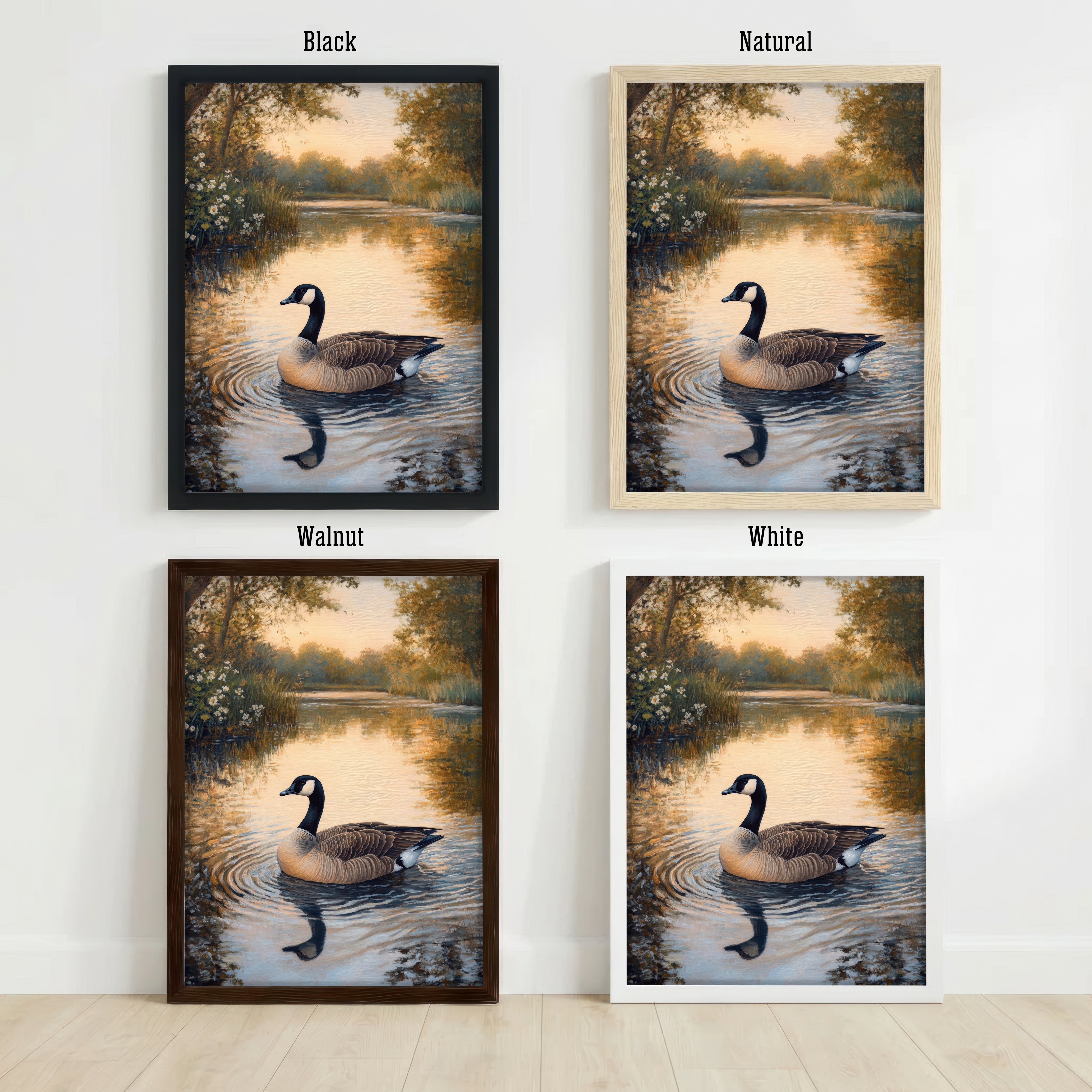 Canada Goose Pond Art Print
