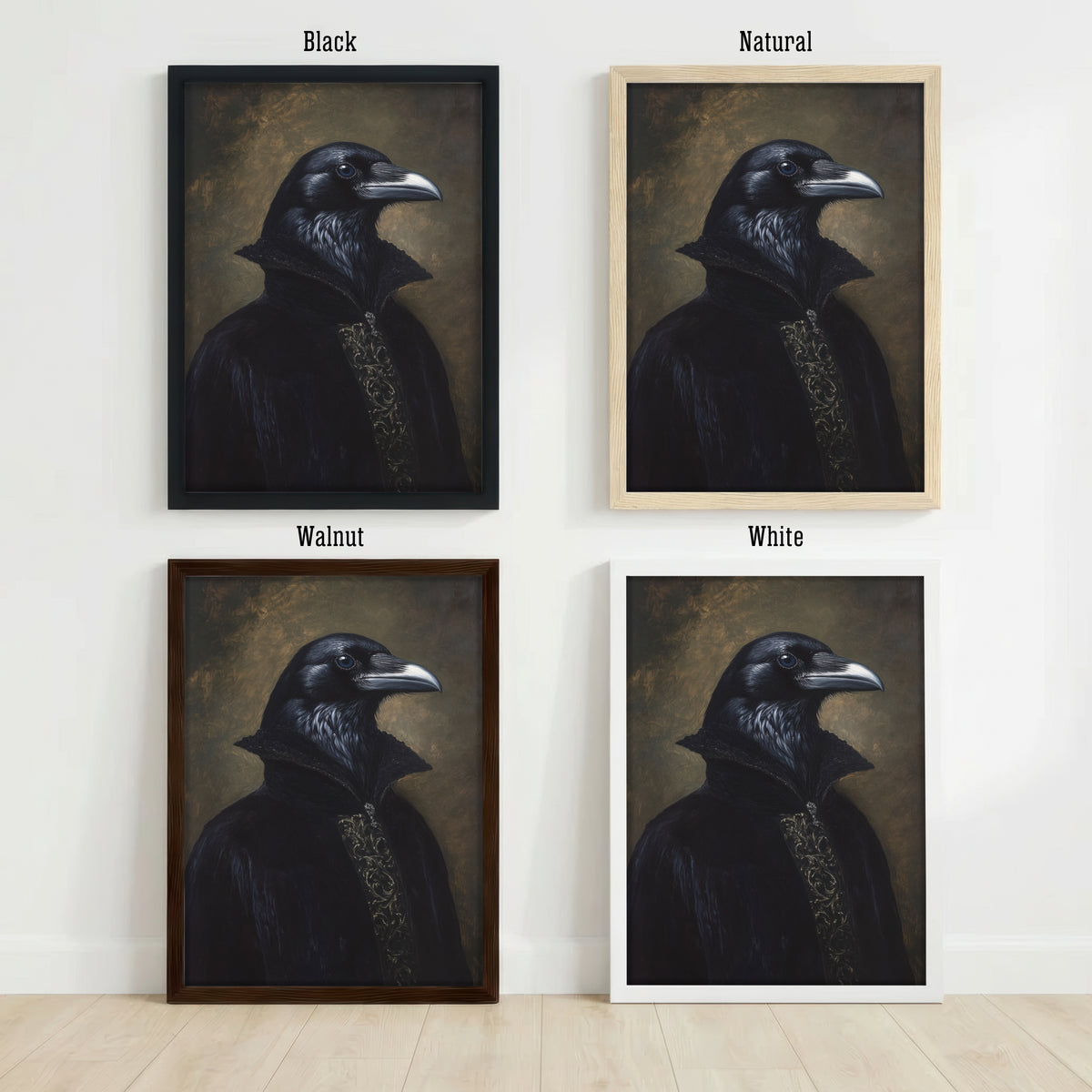 Raven Dark Academia Art Print