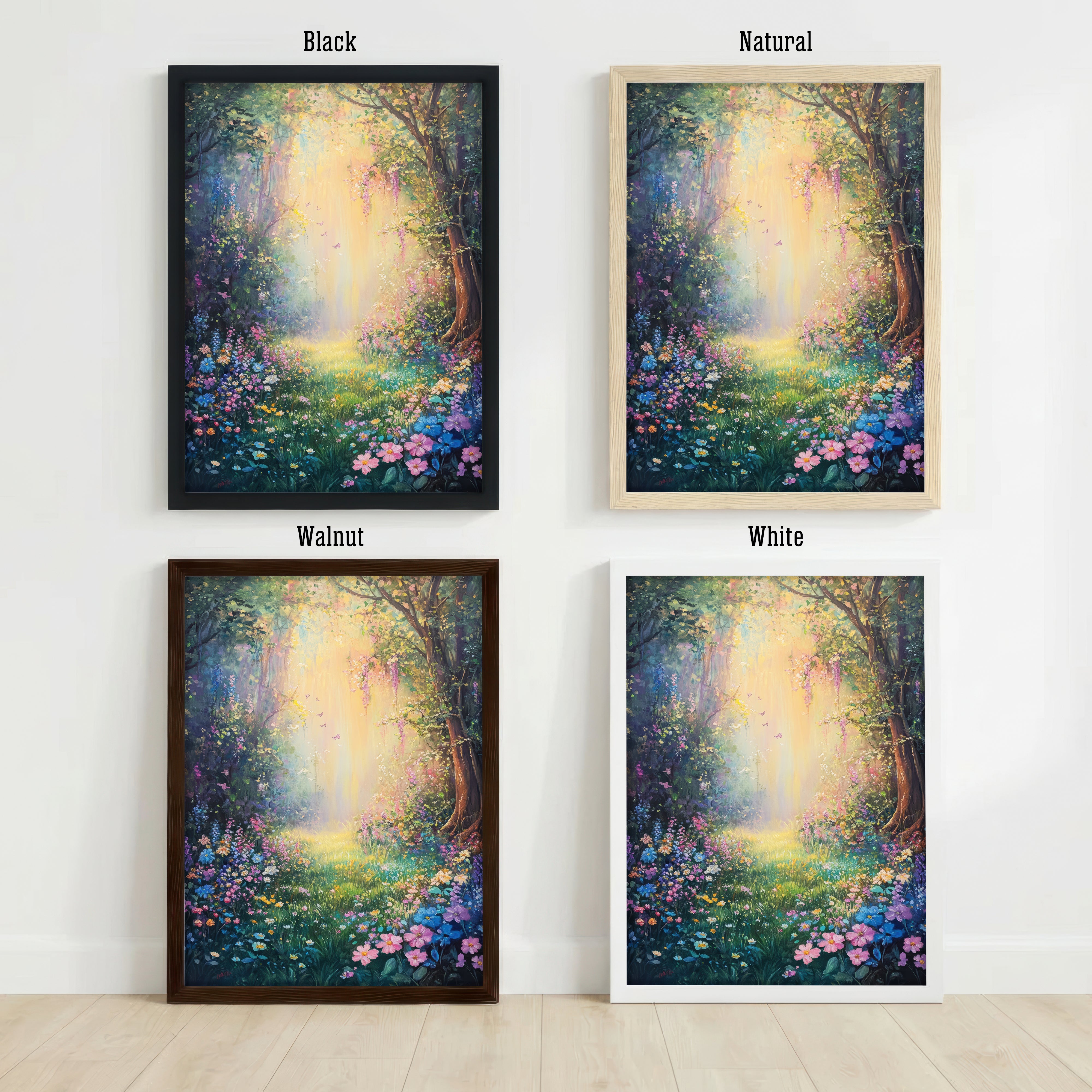 Enchanted Forest Flower Art Print