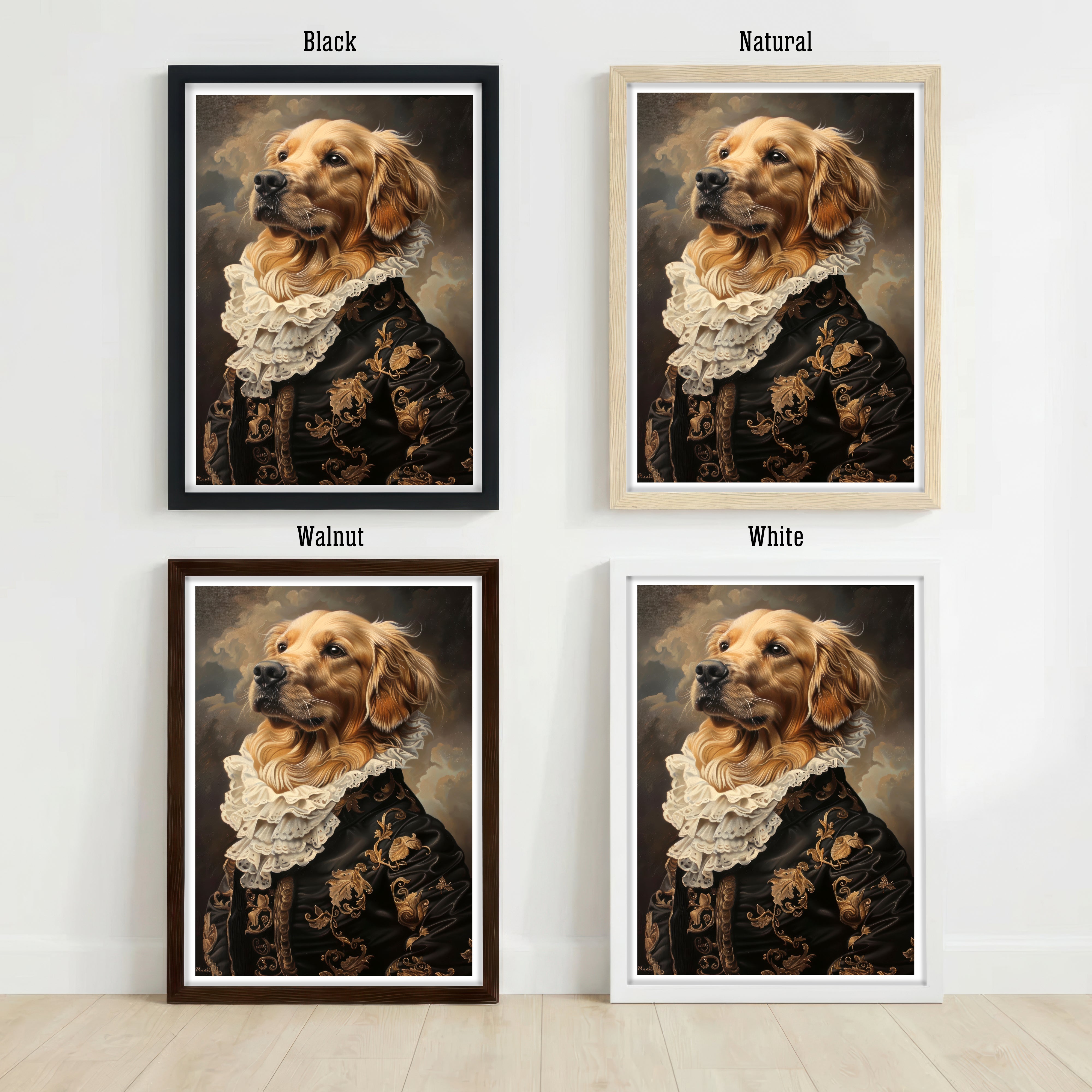 Victorian Dog Portrait Art Print