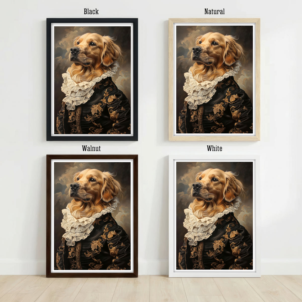 Victorian Dog Portrait Art Print