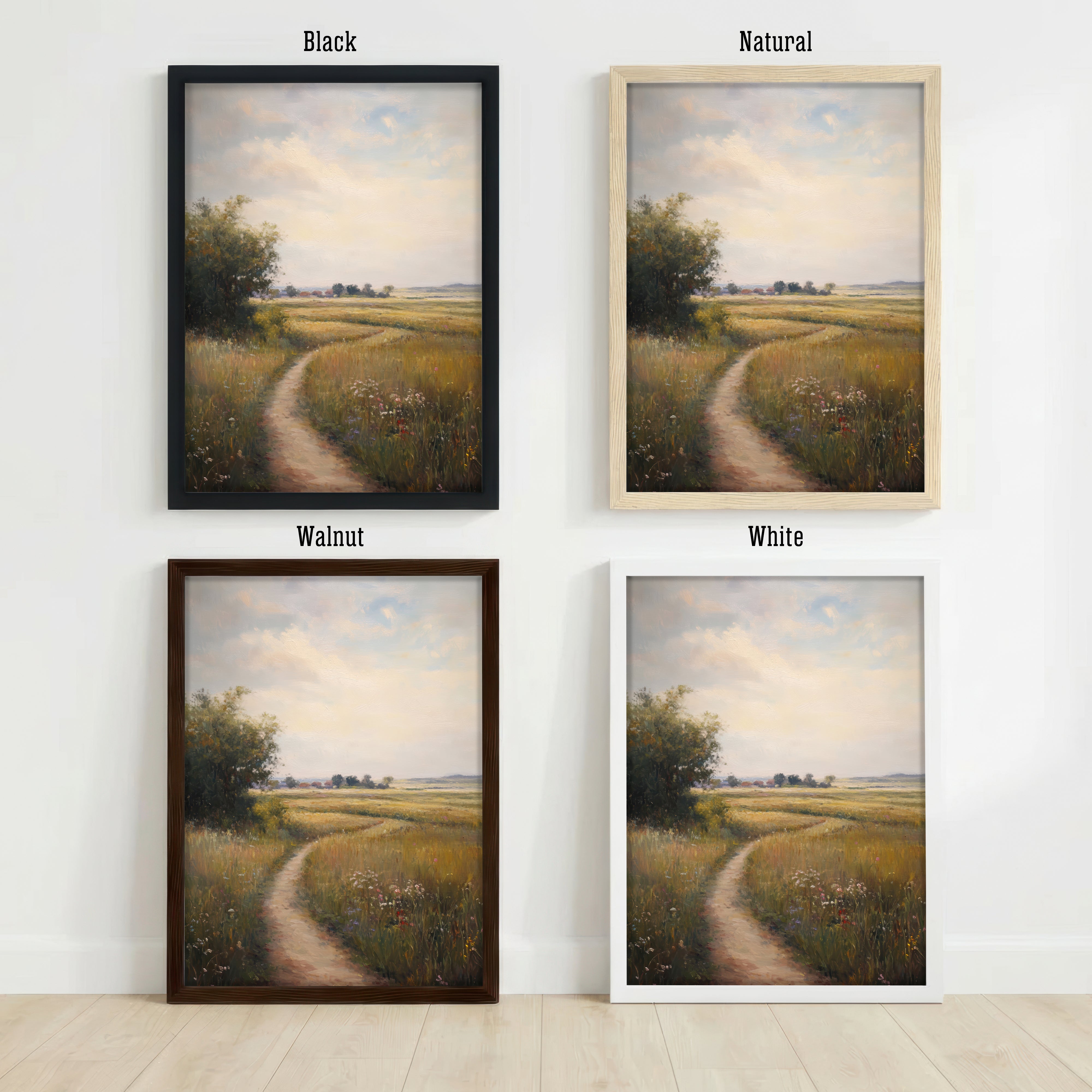 Wildflower Meadow Path Art Print