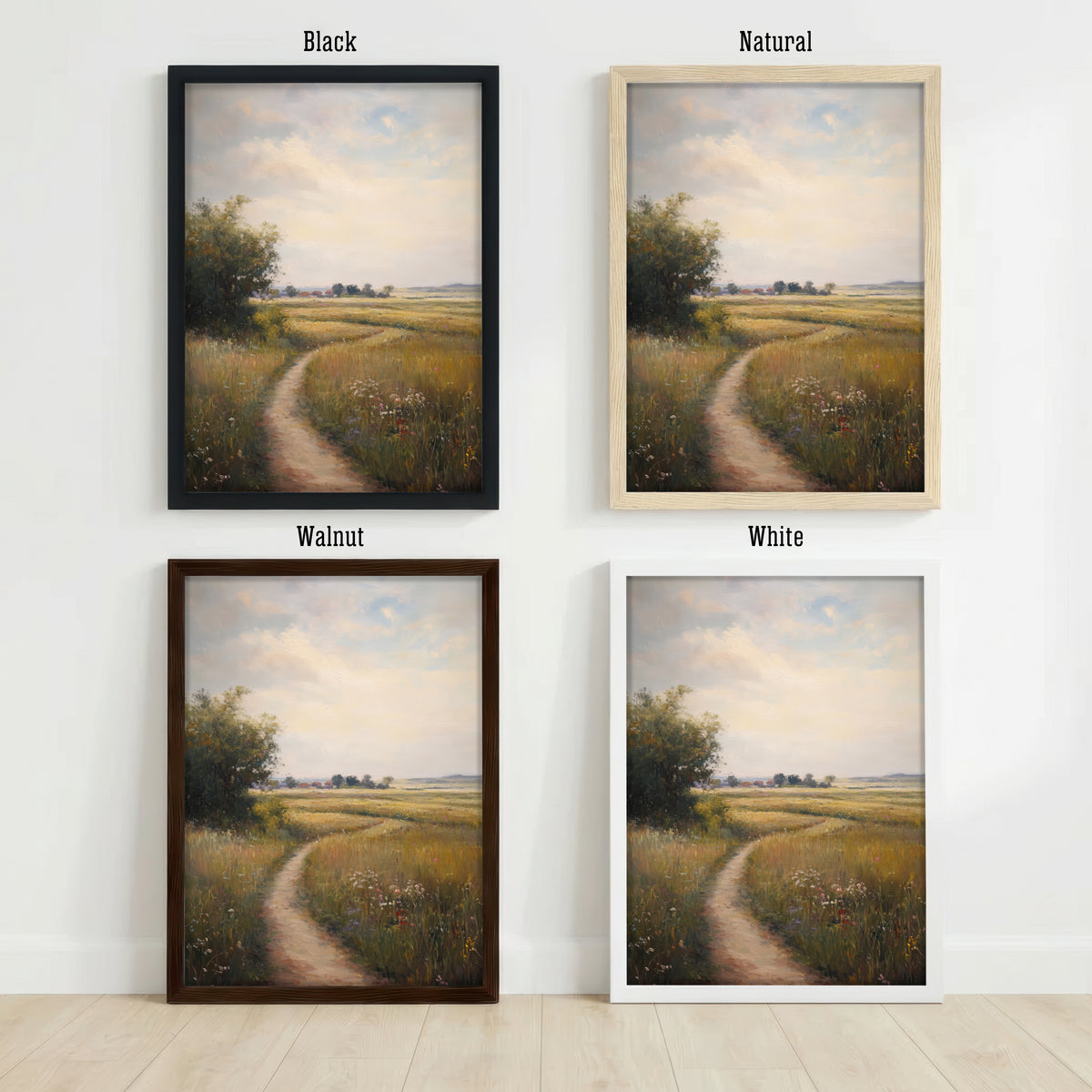 Wildflower Meadow Path Art Print