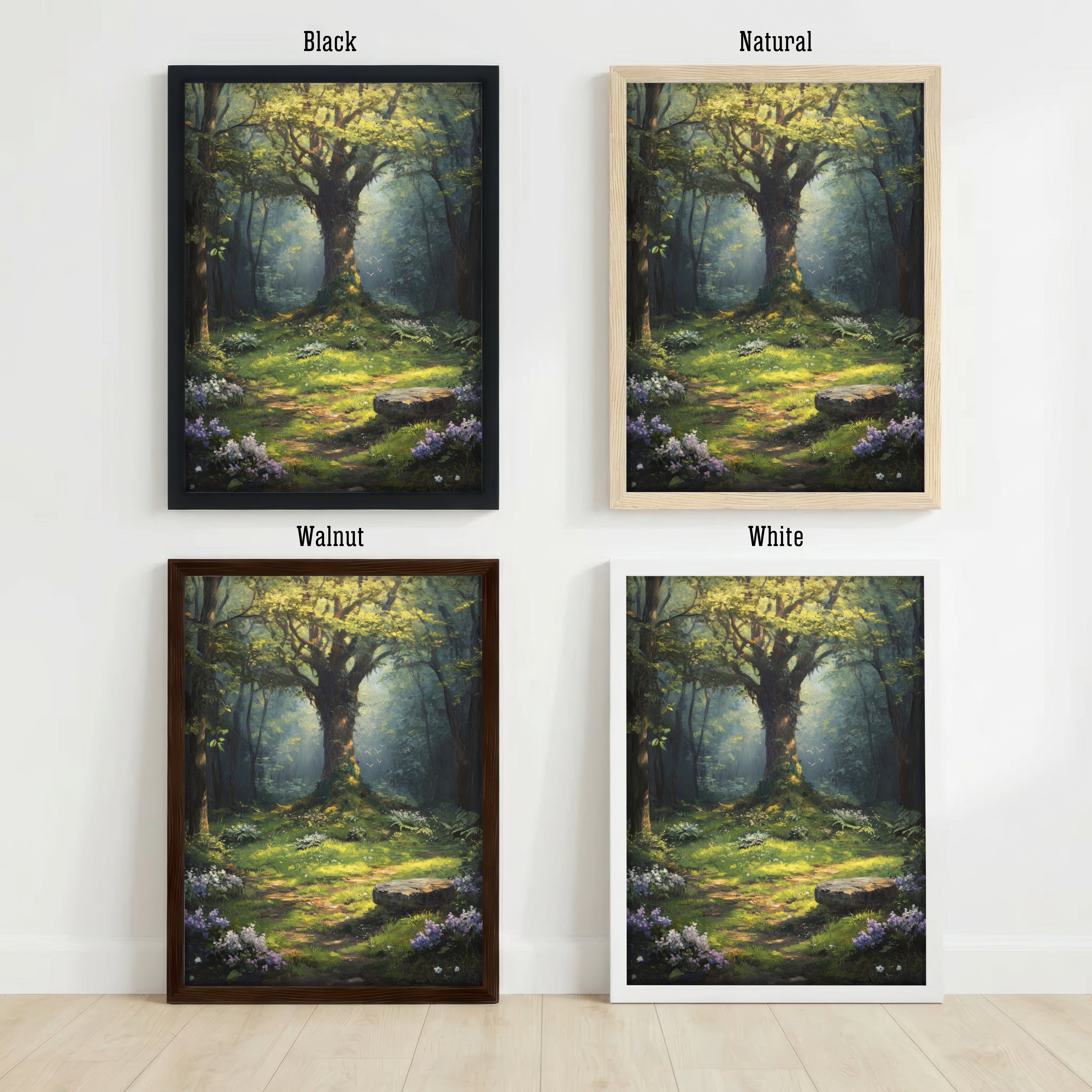 Enchanted Woodland Forest Art Print