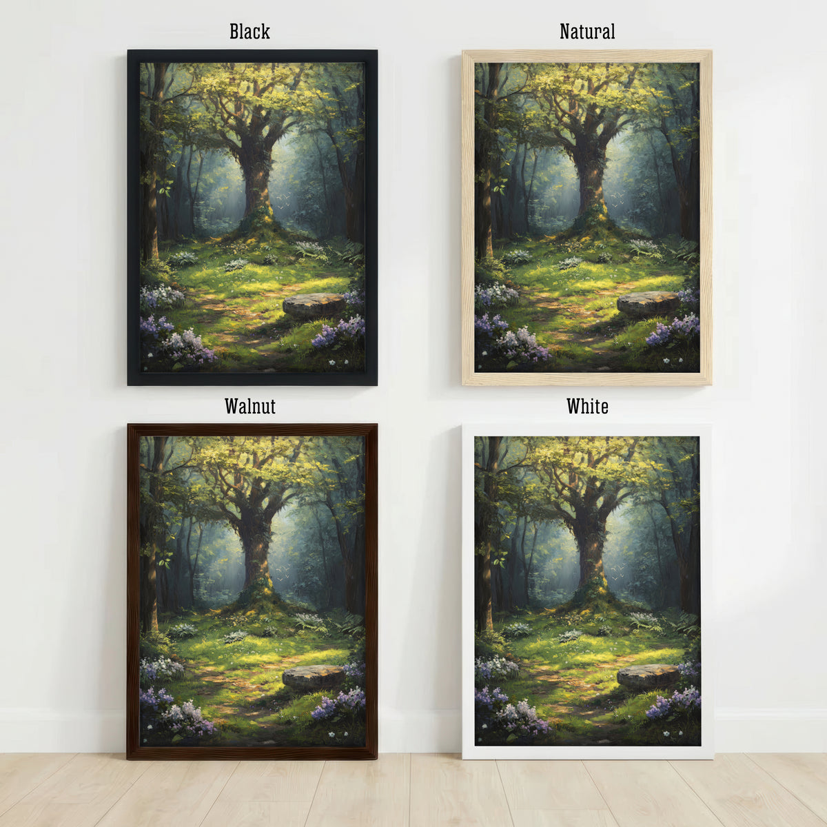 Enchanted Woodland Forest Art Print