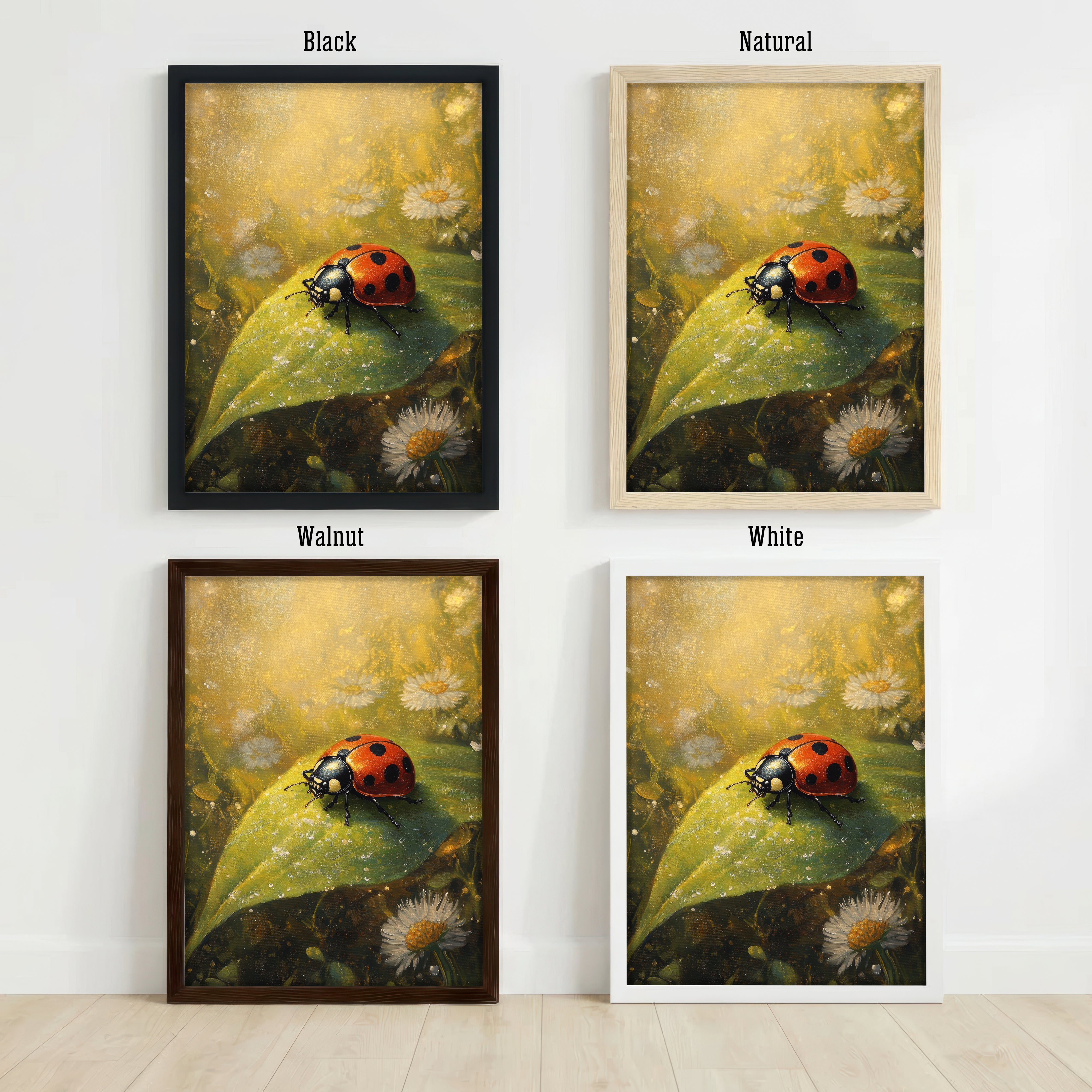 Ladybird Meadow Art Print