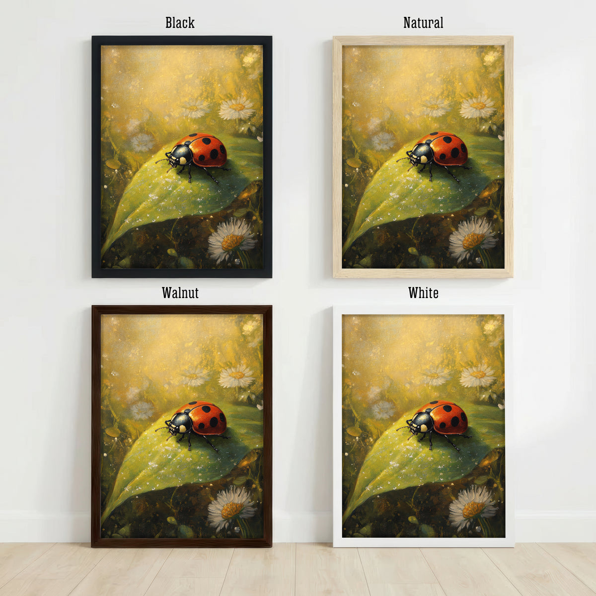 Ladybird Meadow Art Print